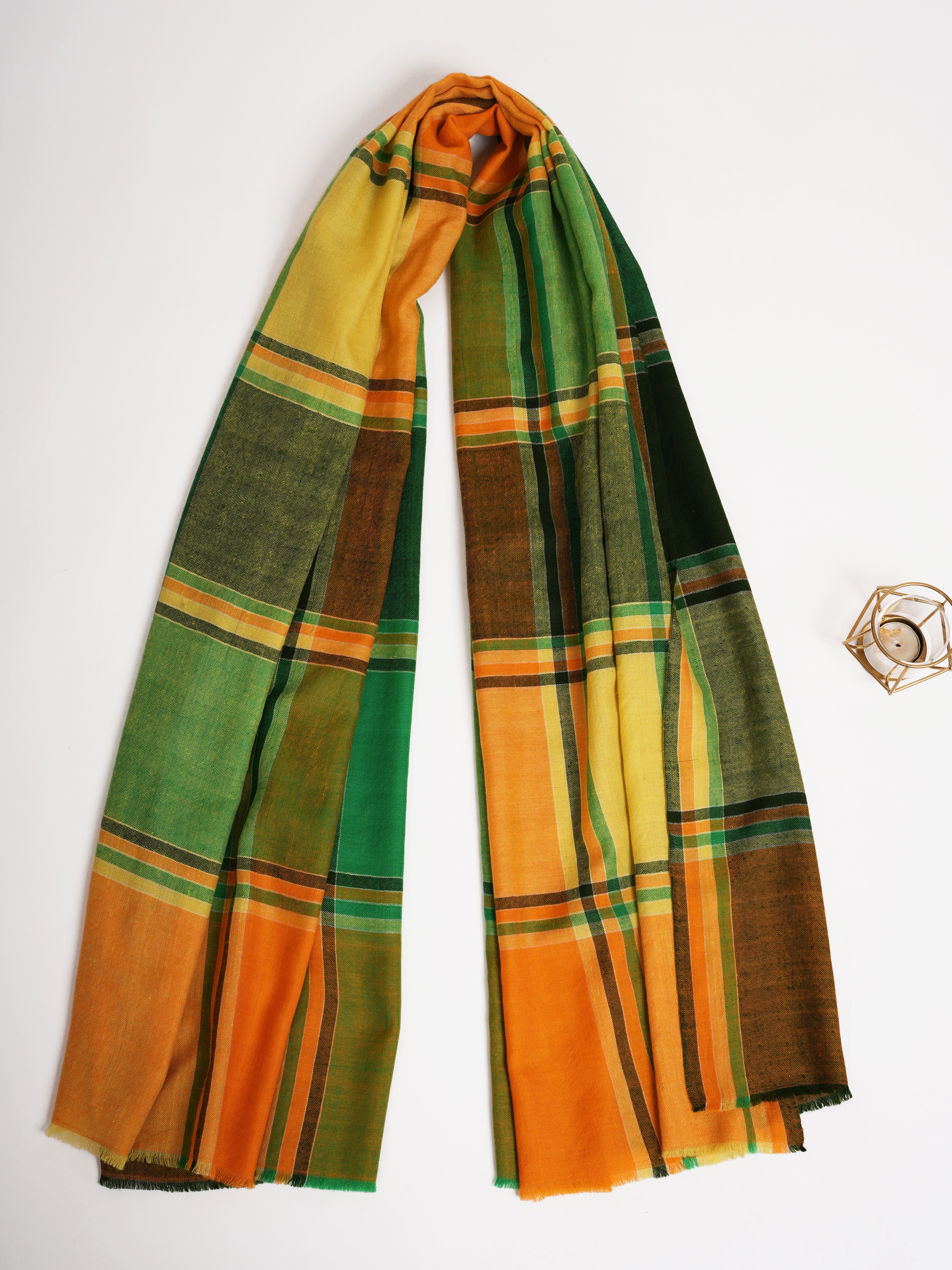 Sciallo Pashmina originale in tessuto a mano contemporaneo