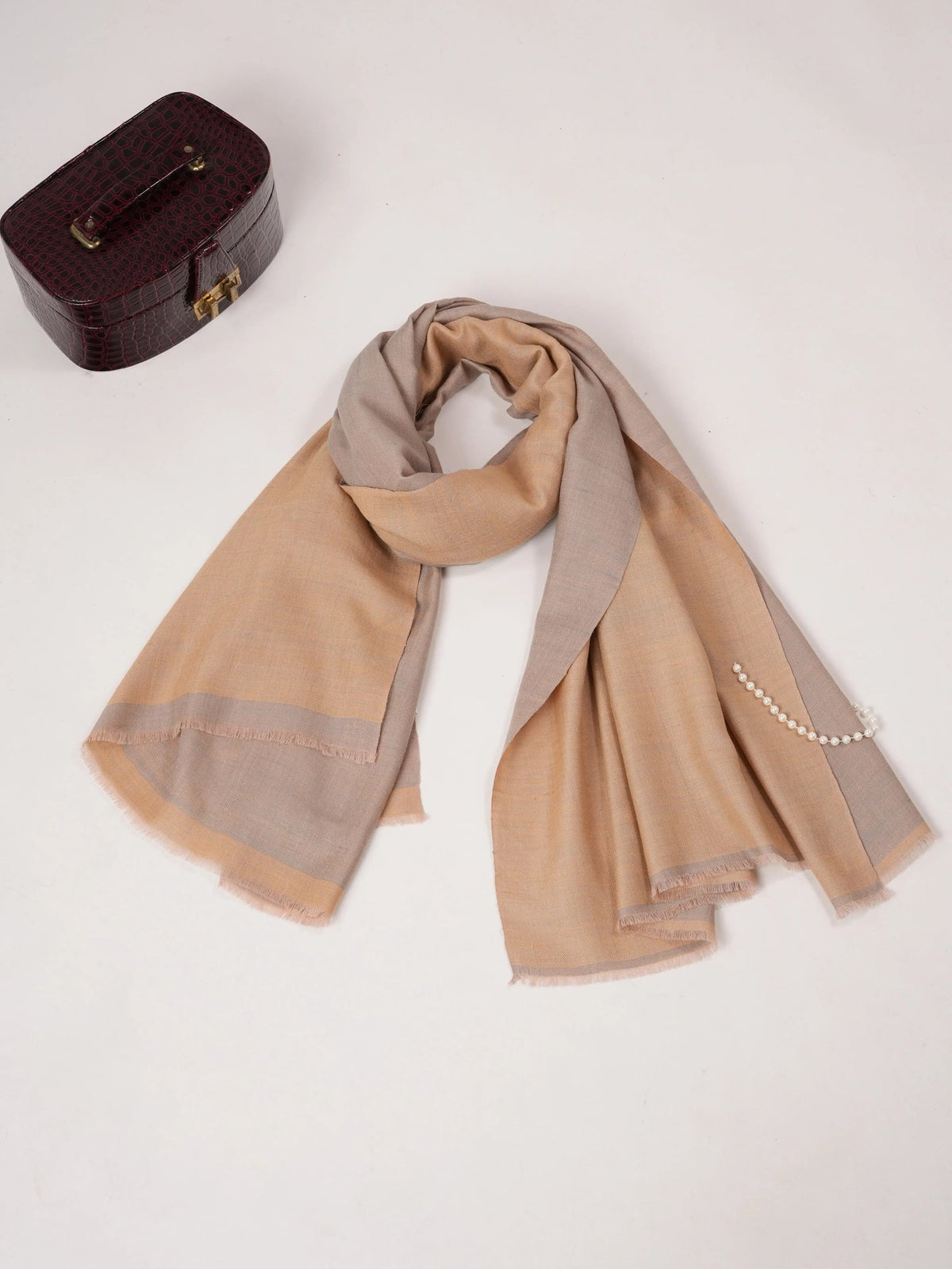 Handwoven Dual Shade Original Pashmina Shawl