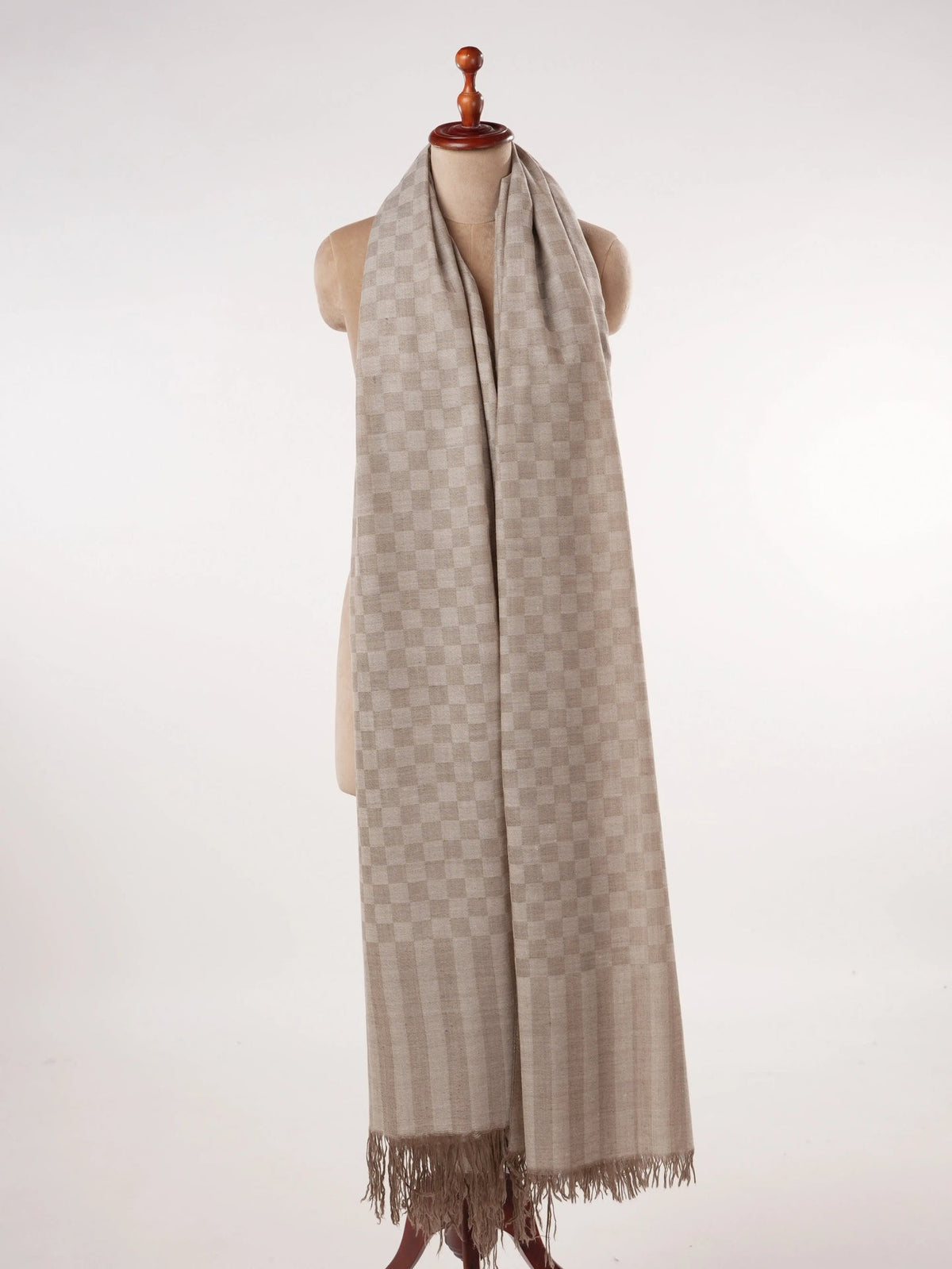 Oversized Dorukha Handwoven Natural Pure Pashmina Shawl