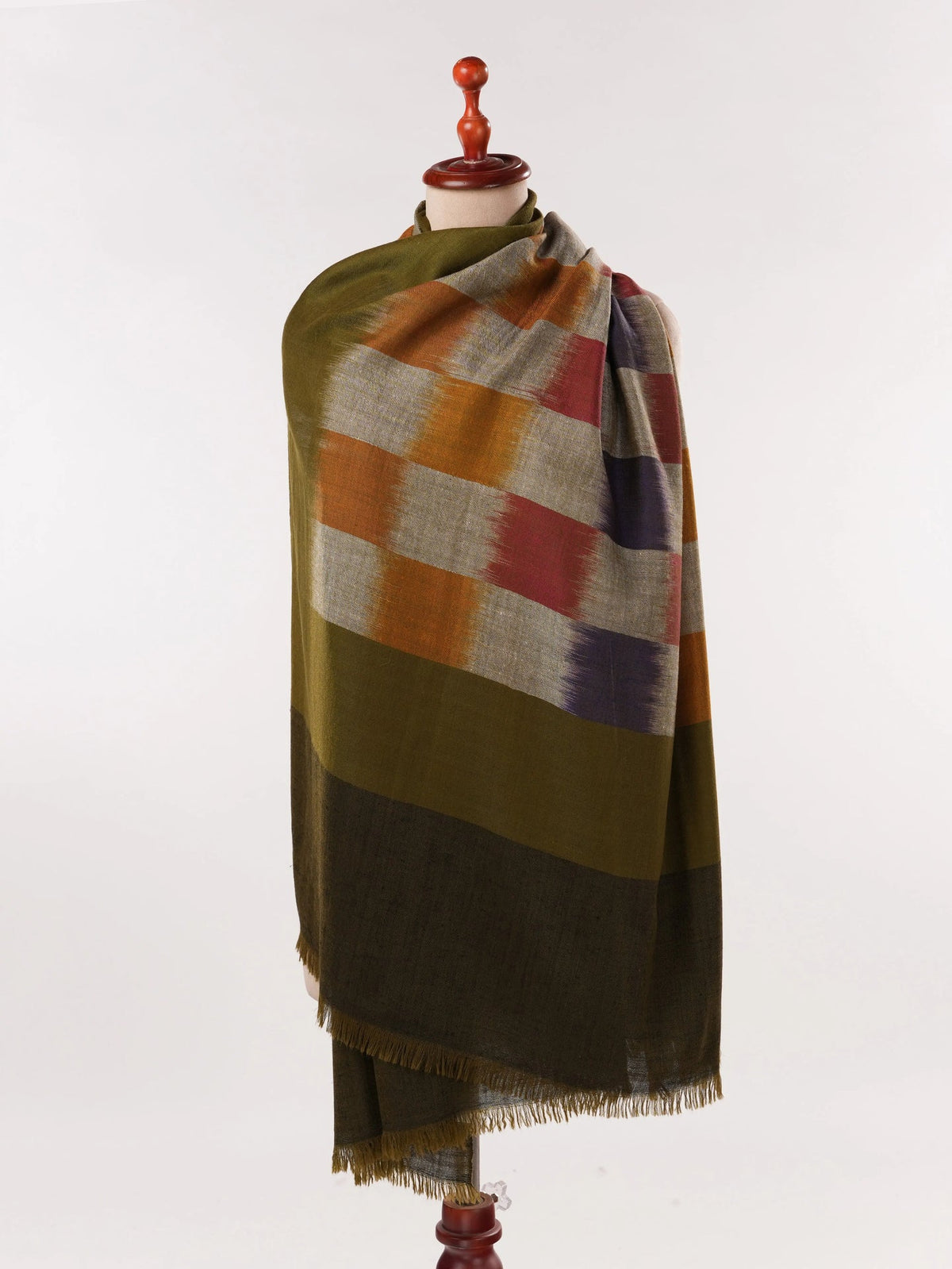 Ikat Handwoven Soft Pashmina Shawl