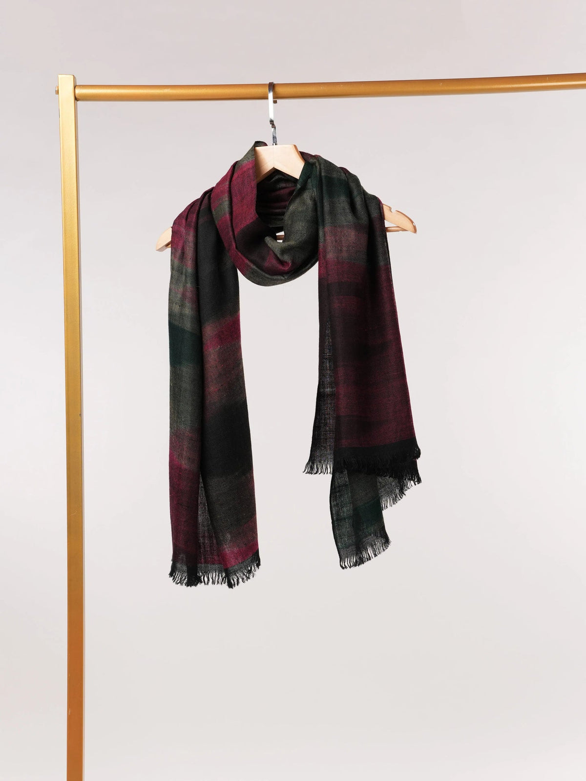 Authentic Pashmina Shawl with Handwoven Ikat