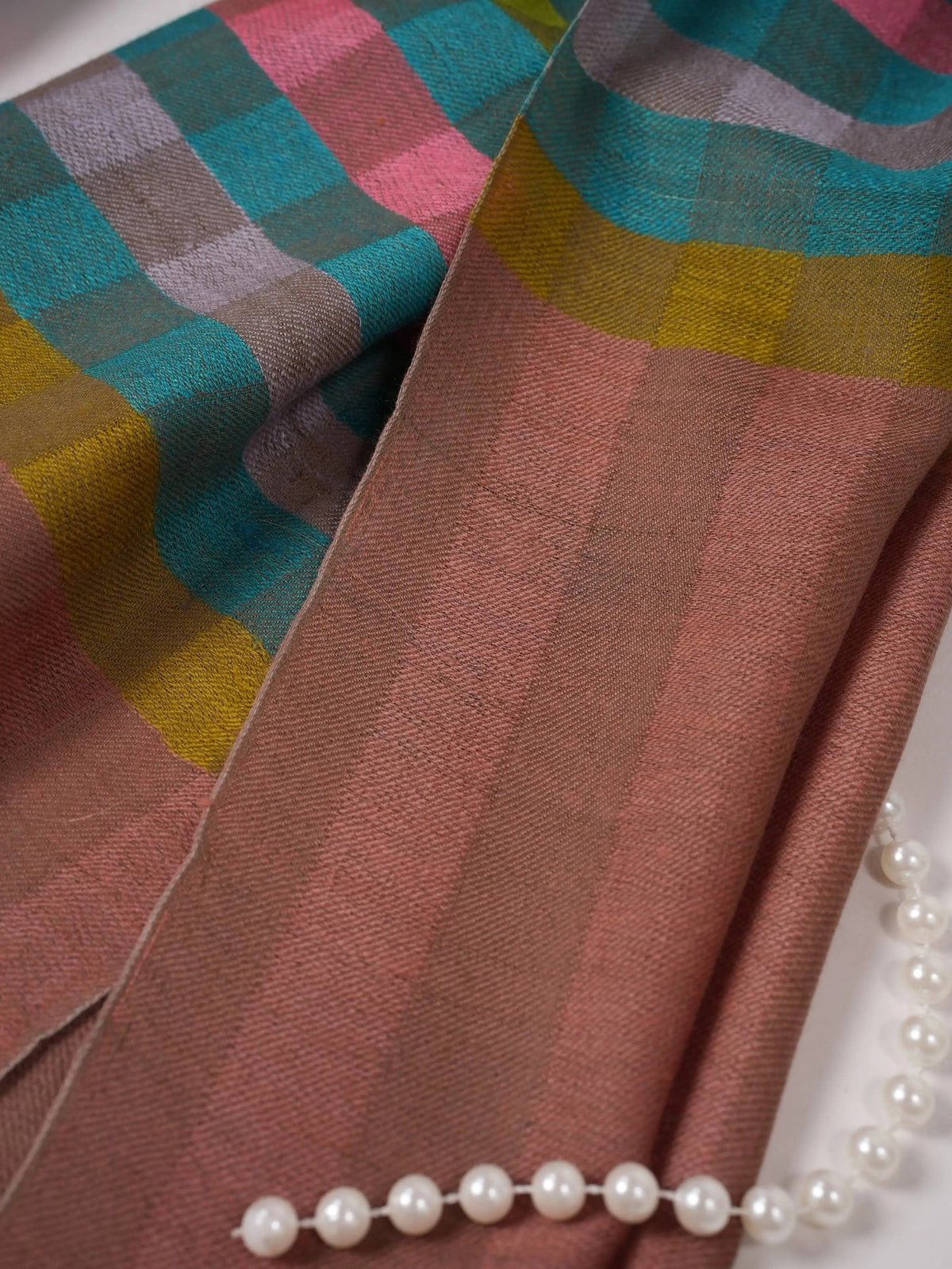 Dual Shade Weave Handwoven Soft Pashmina Shawl