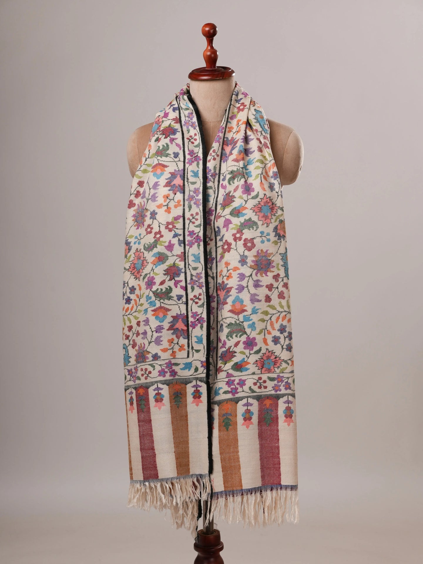Floral Handwoven Kani Pashmina Shawl Shahkaar Global