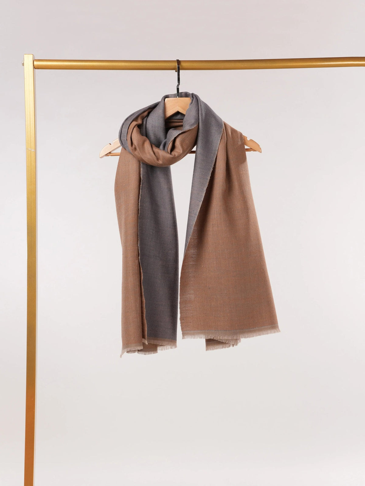 Dual Shade Handwoven Original Pashmina Shawl