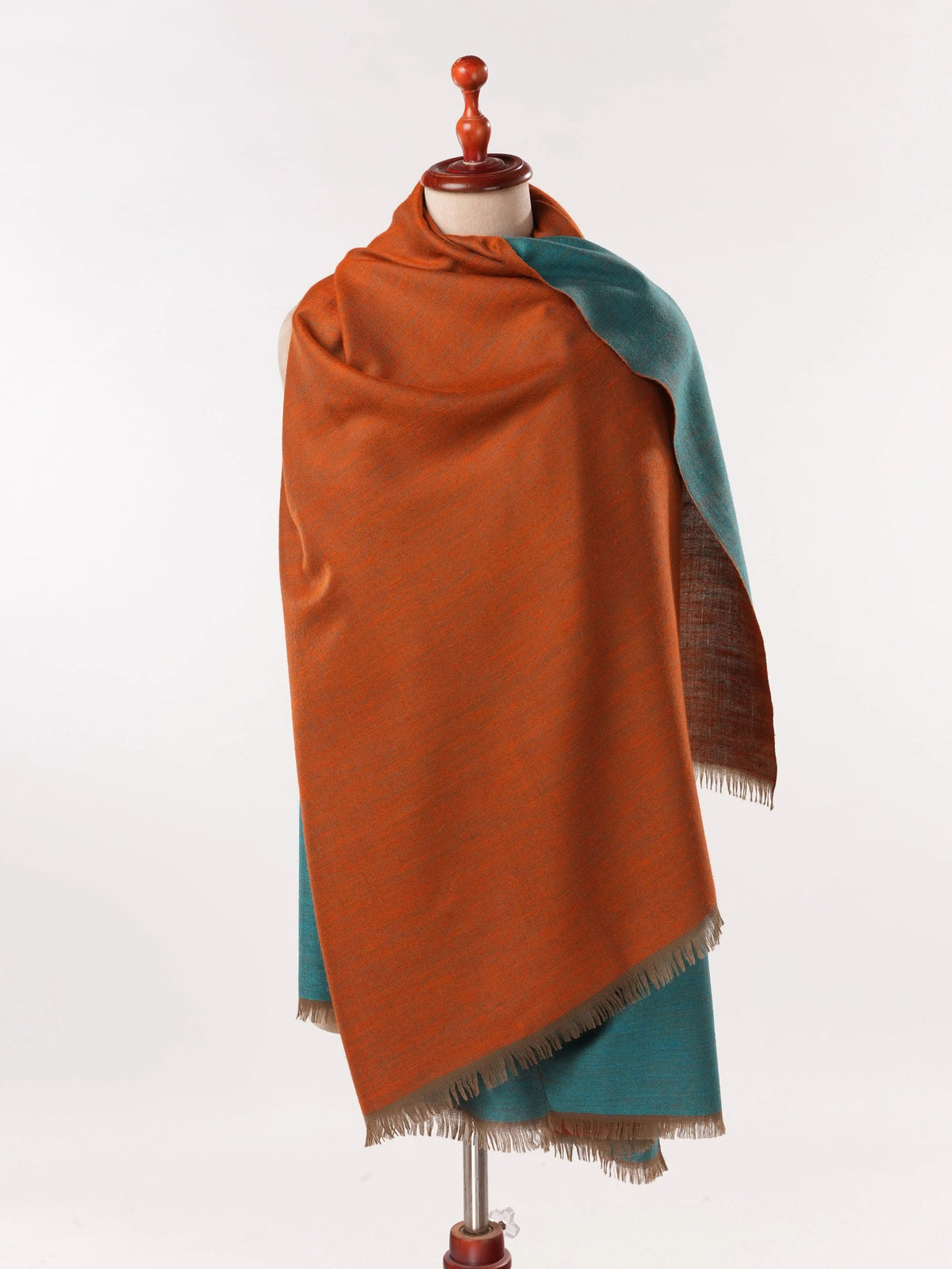 Dual Shade Handwoven Soft Pashmina Shawl