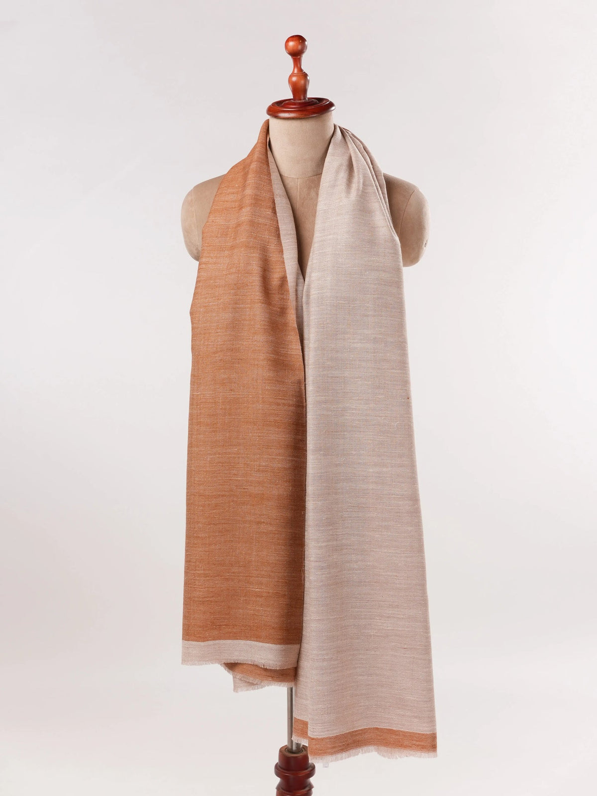 Dual Shade Handwoven Authentic Pashmina Shawl