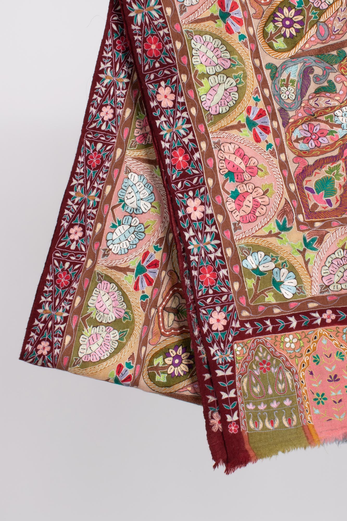 Royal Kalamkari Travail artistique Pashmina - Albans