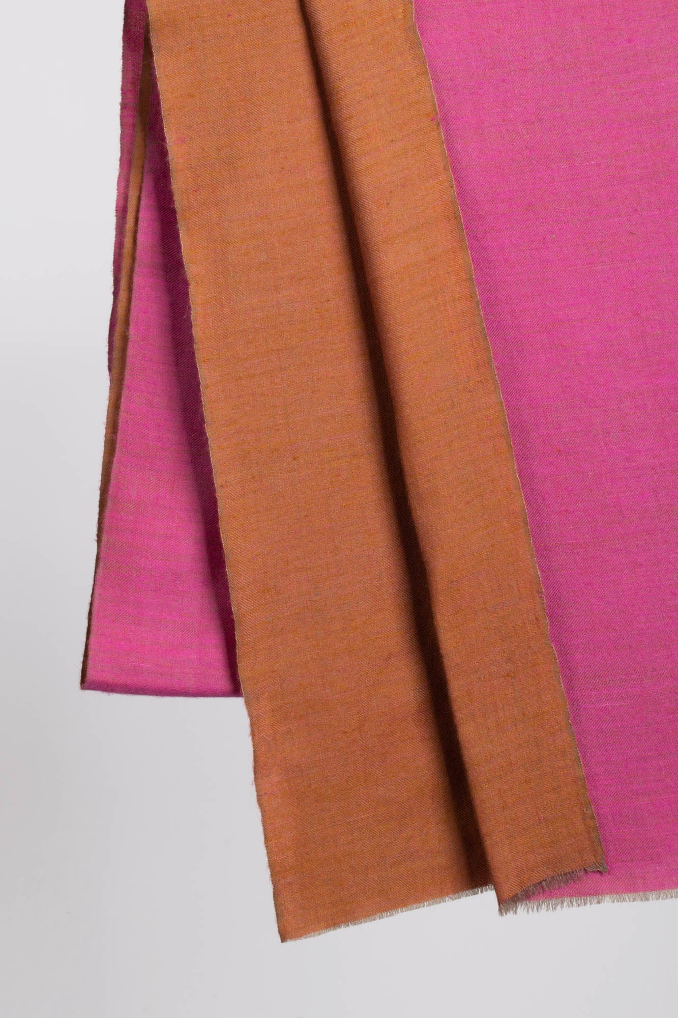 Châle Pashmina Double Teinte Rose et Orange - BISBEE