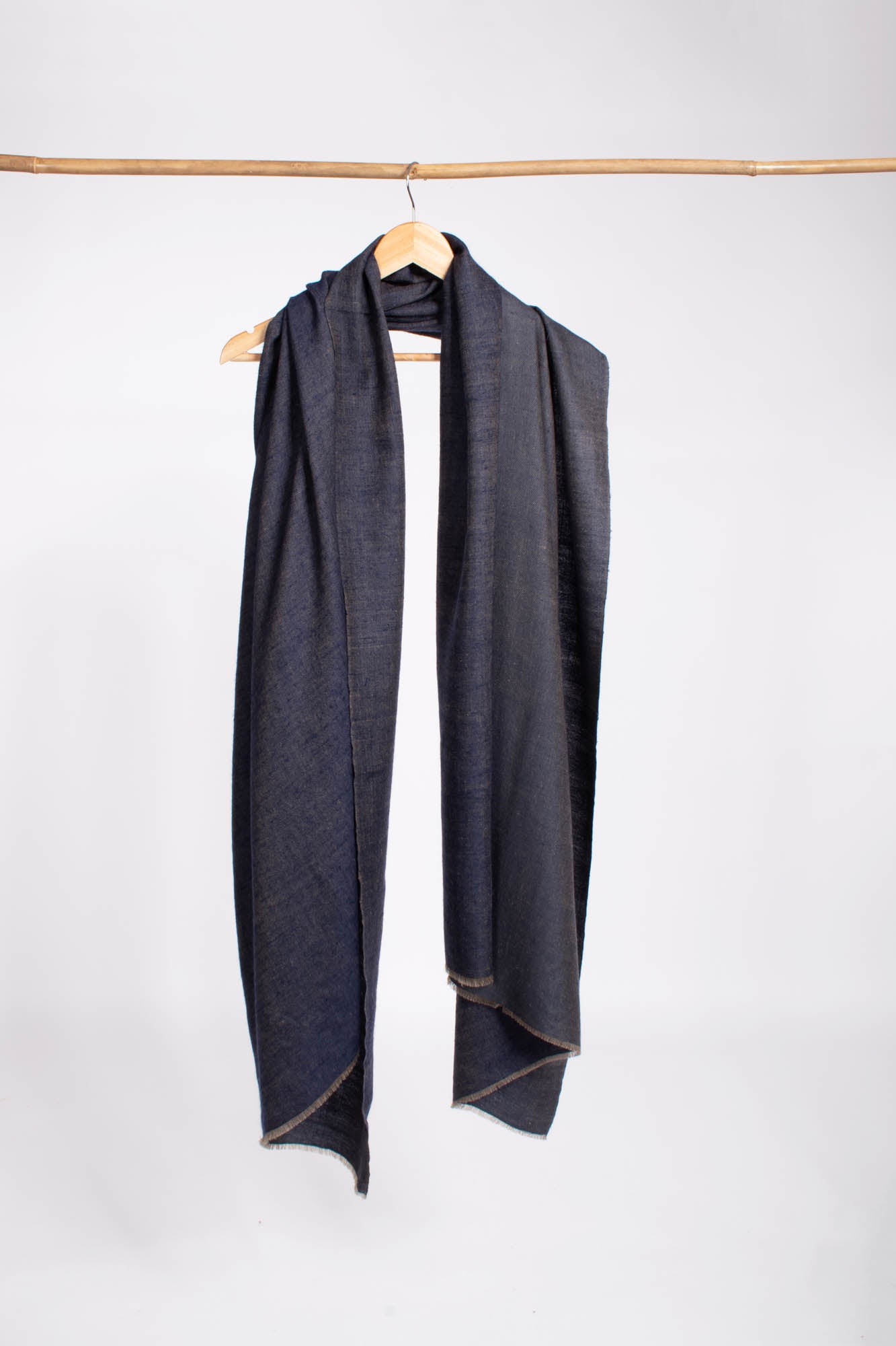 Blue Dual Shade Light Weight Pashmina Châle - Braintree