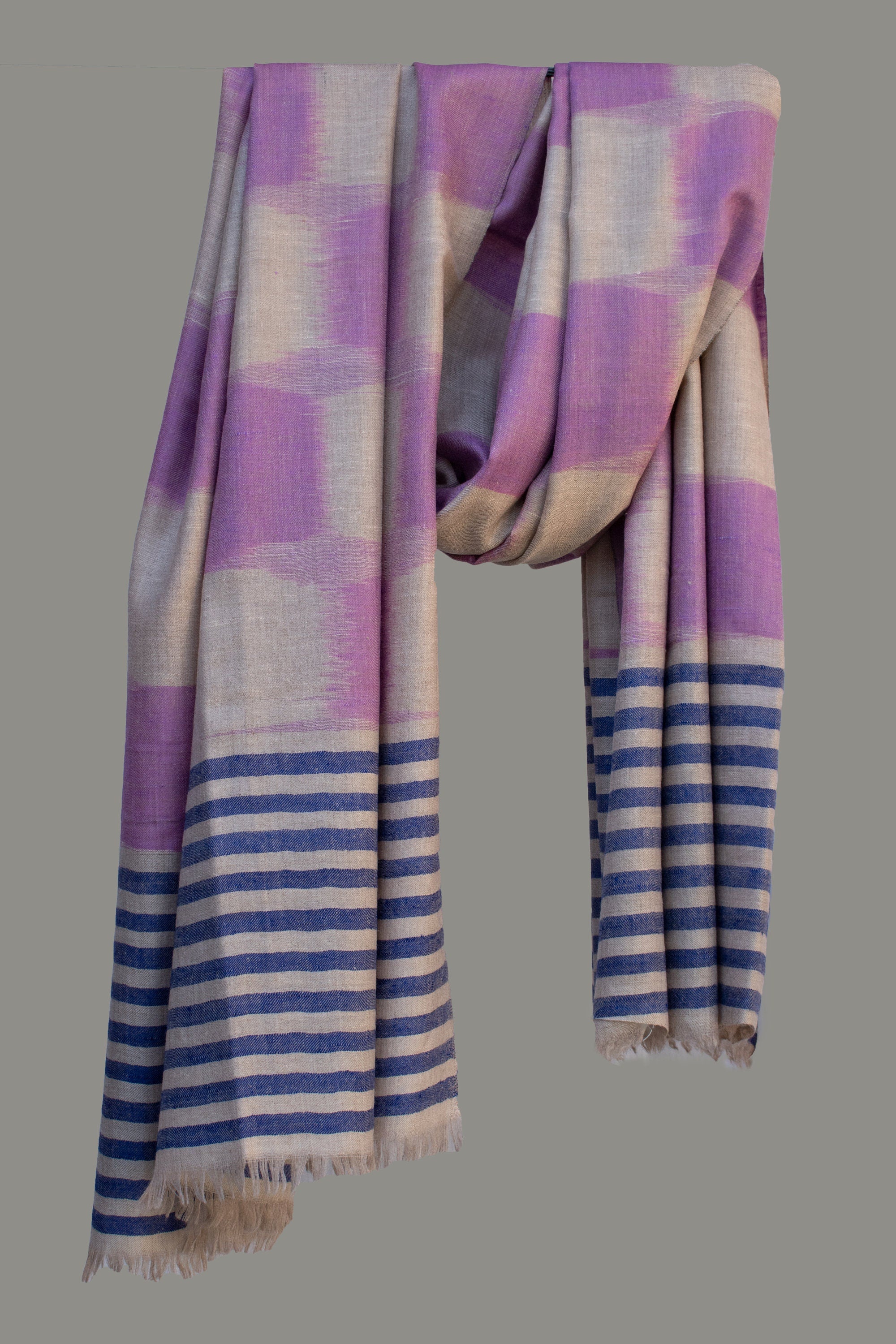 设计师Pure Pashmina/Cashmere围巾/包裹,手工编织在克什米尔,豪华,杰作,礼物,羊毛之王,柔软。