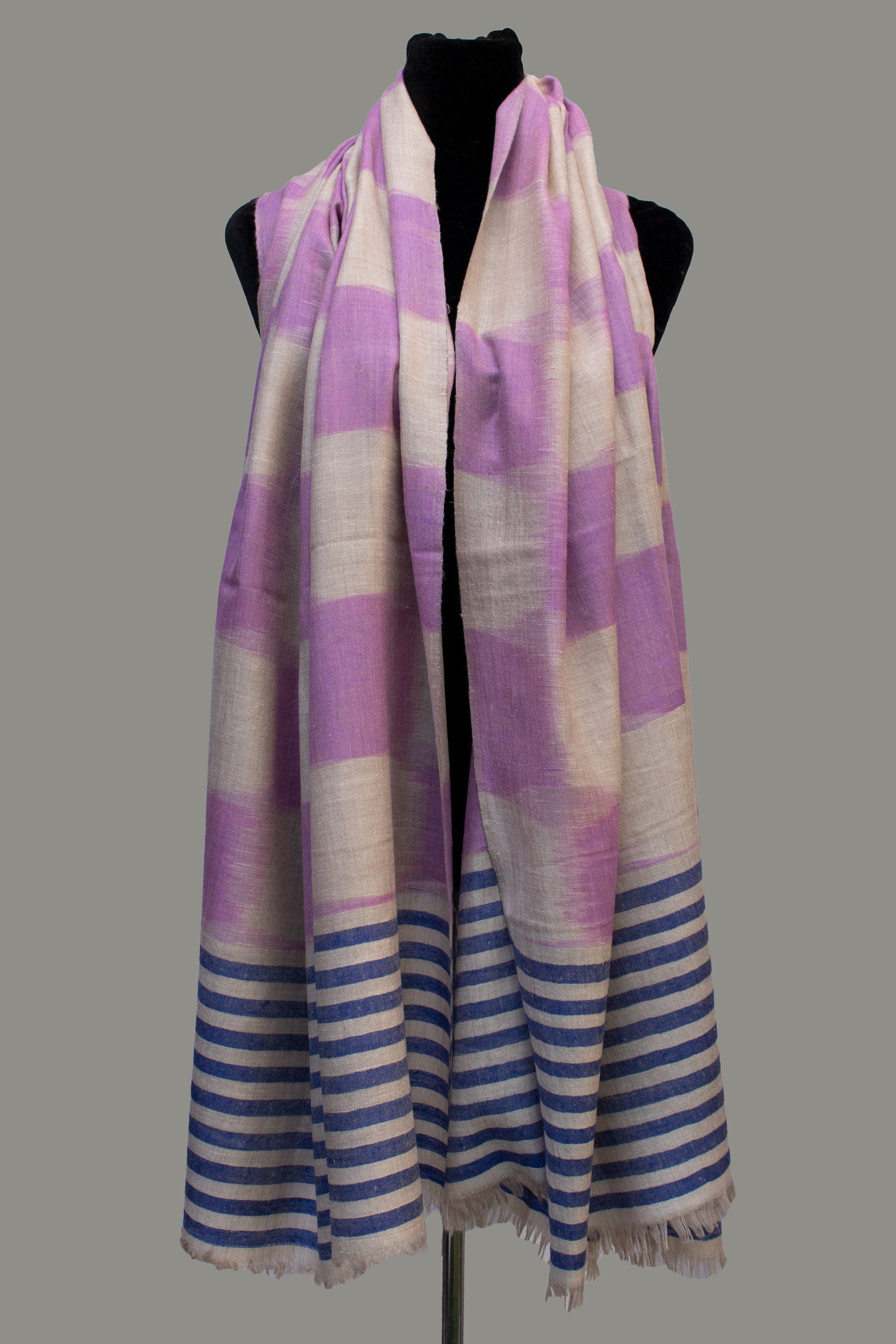 设计师Pure Pashmina/Cashmere围巾/包裹,手工编织在克什米尔,豪华,杰作,礼物,羊毛之王,柔软。