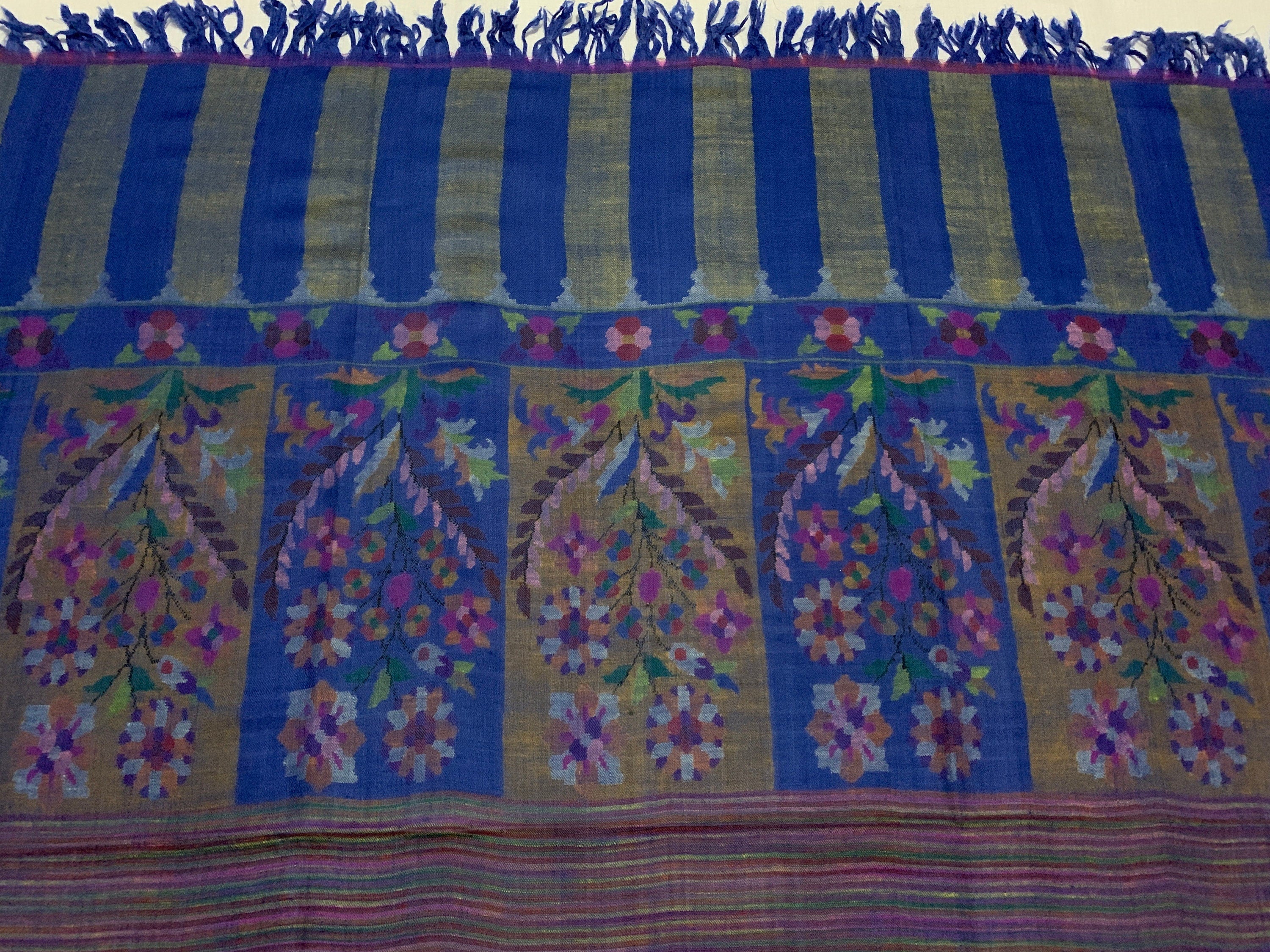 Ikat&Kani编织组合纯Pashmina披肩
