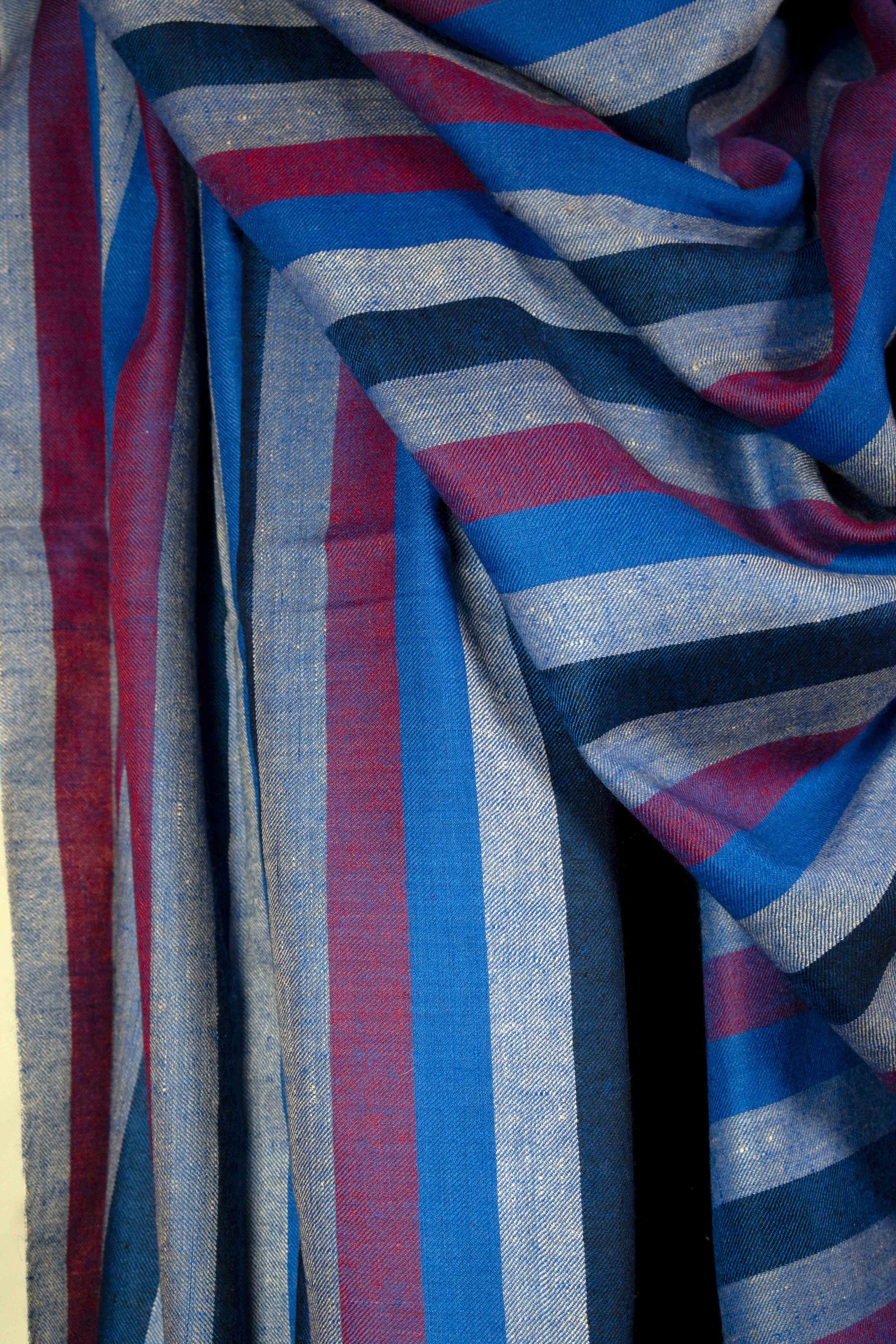 Texture Pure Pashmina/Scialle in cashmere, Tessuto a mano su telaio a mano in Kashmir, Lusso, Capolavoro, Regalo, Re di lana, Trama stretta