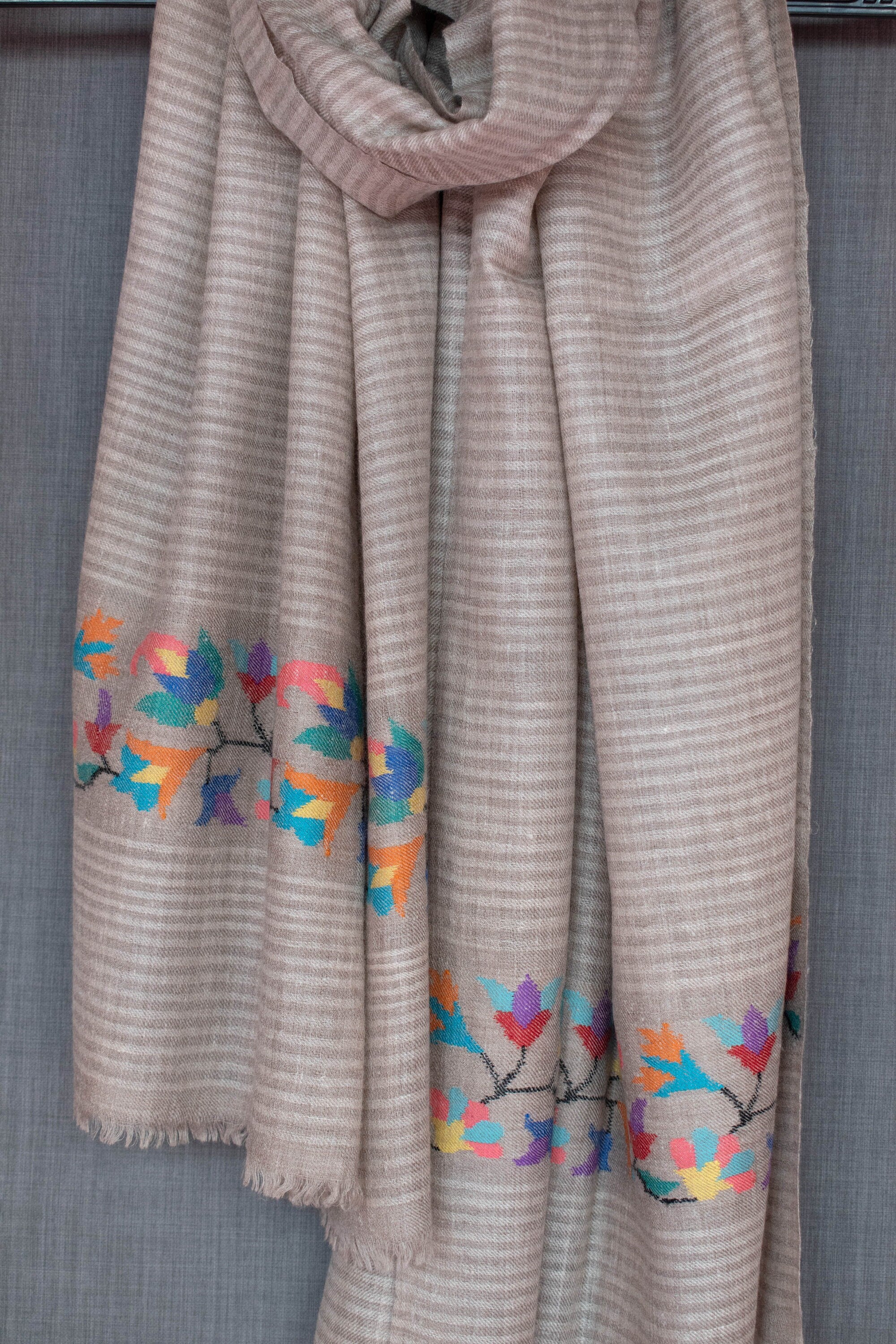 Sciarpa in cashmere del Nilo, involucro Kani Pashmina, tessuto a mano, donna, 28x80"