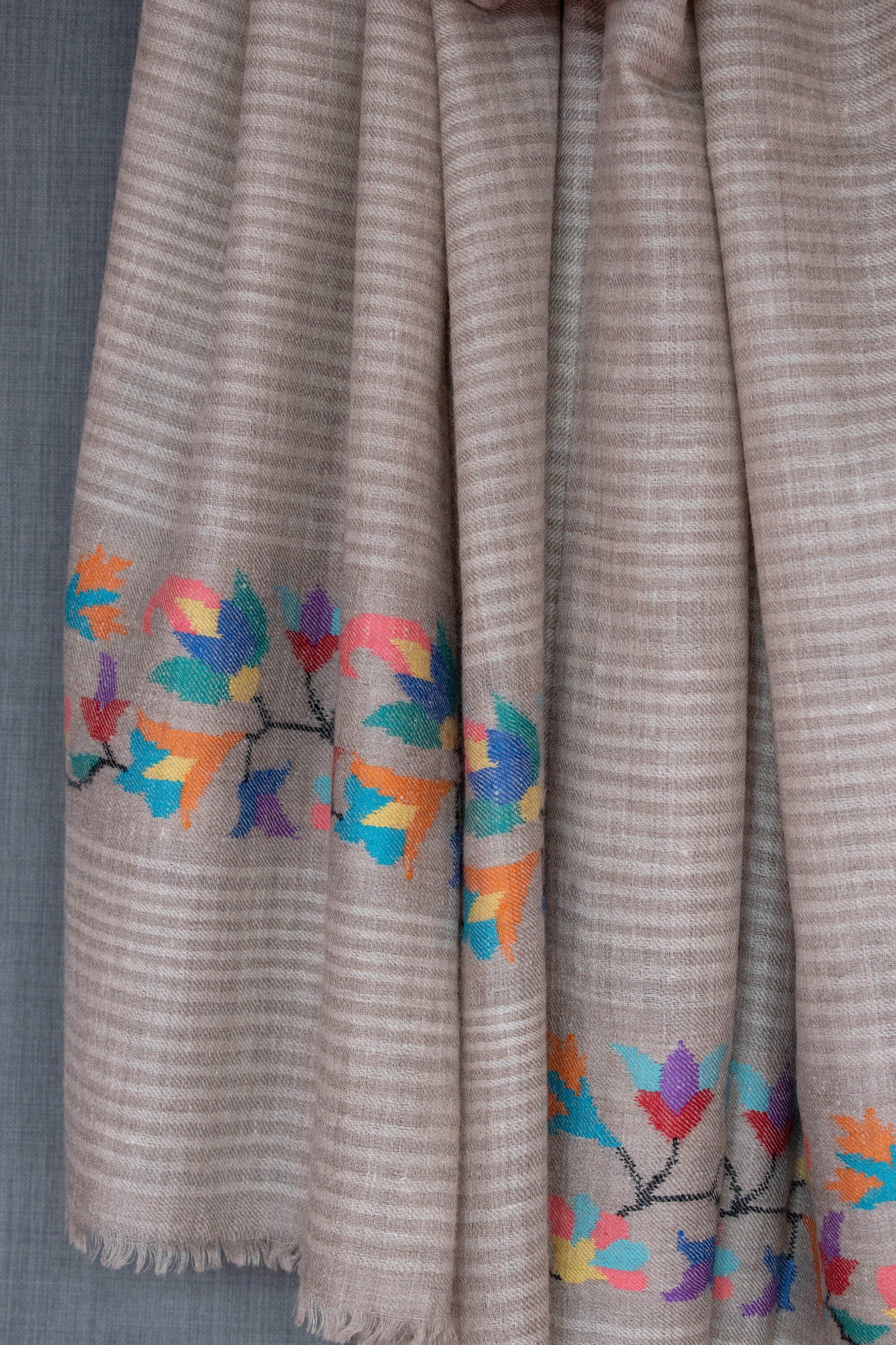Sciarpa in cashmere del Nilo, involucro Kani Pashmina, tessuto a mano, donna, 28x80"