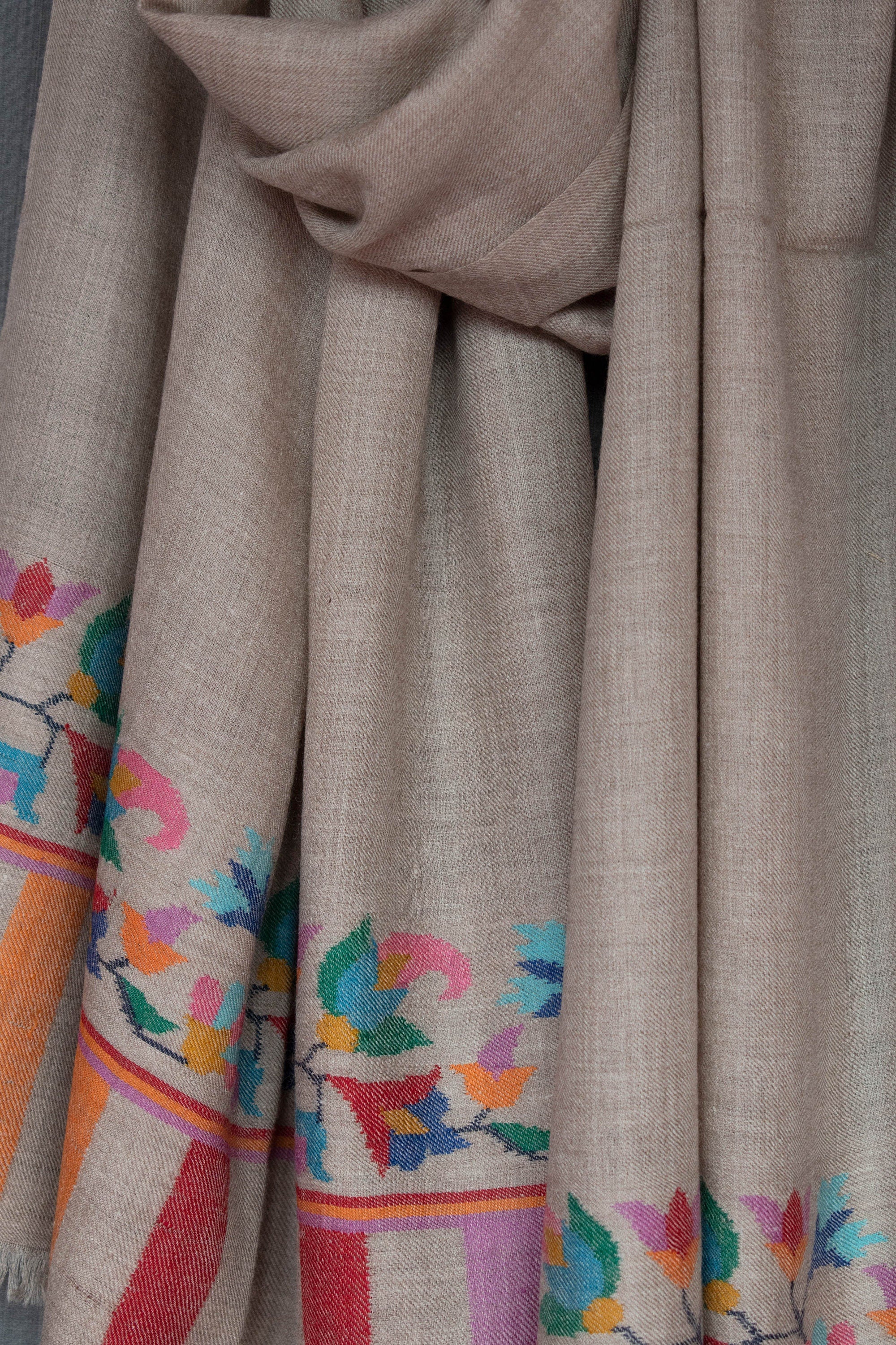 海伦羊绒围巾,卡尼包裹,手工编织,纯Pashmina,28x80”