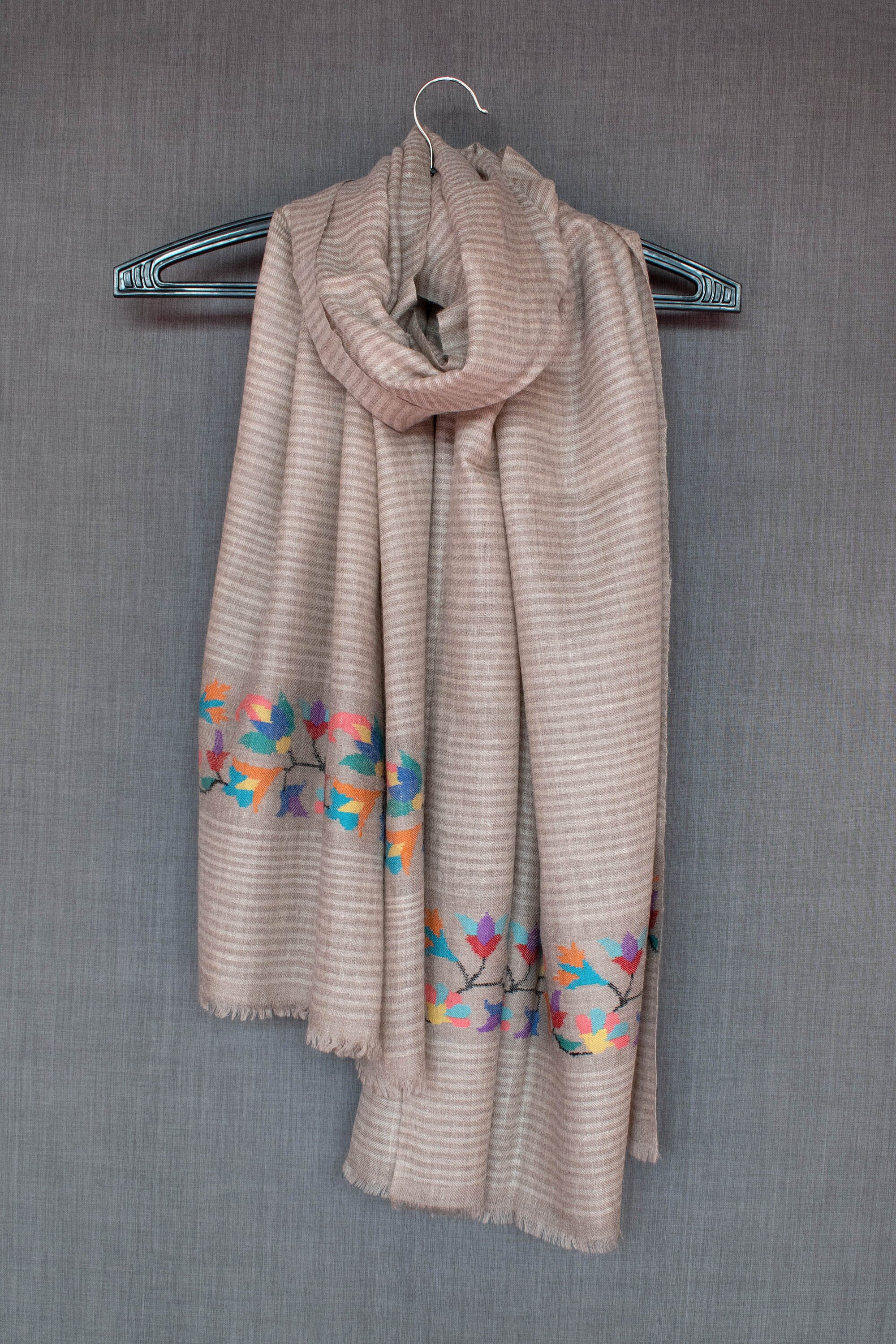 Sciarpa in cashmere del Nilo, involucro Kani Pashmina, tessuto a mano, donna, 28x80"
