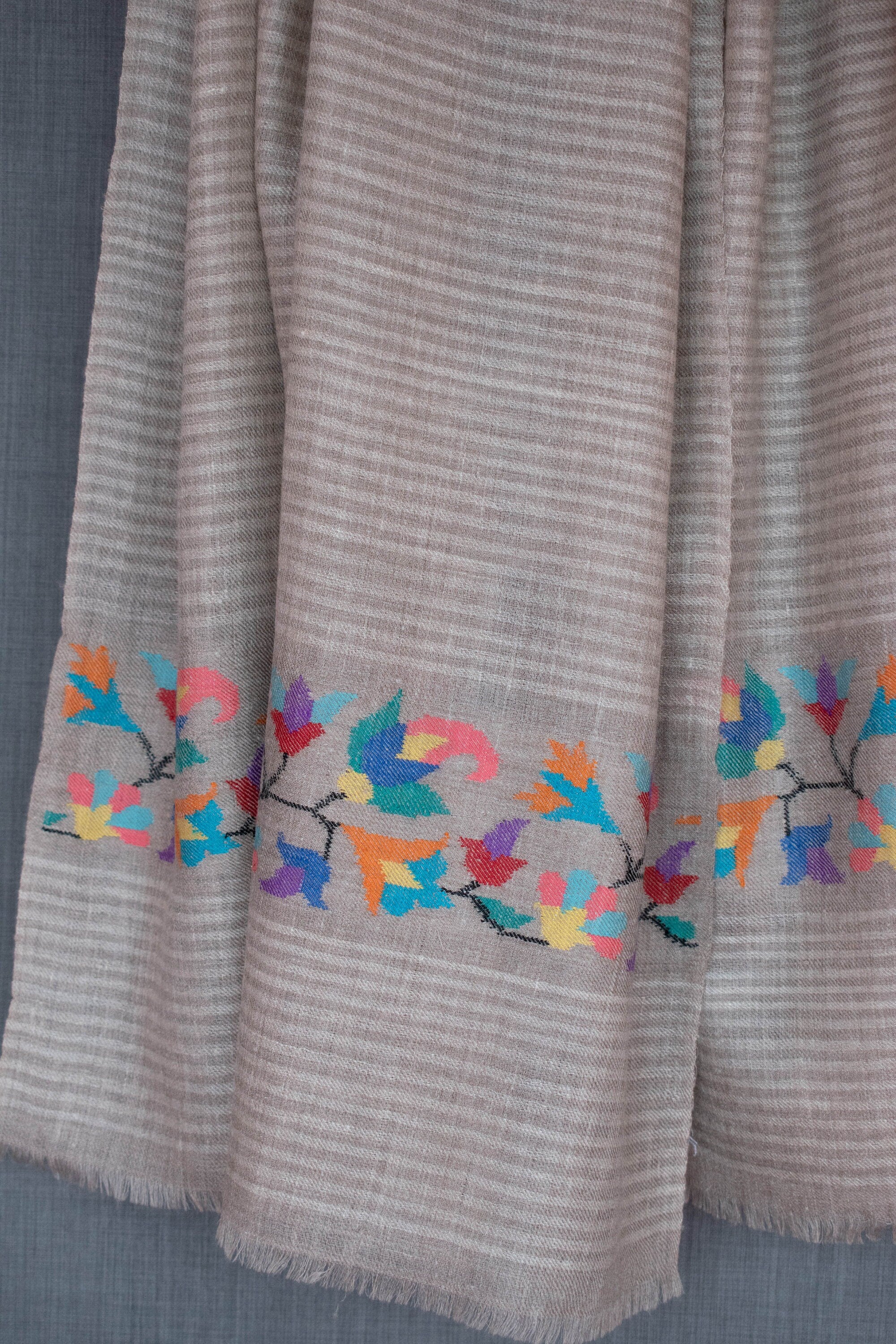 Sciarpa in cashmere del Nilo, involucro Kani Pashmina, tessuto a mano, donna, 28x80"