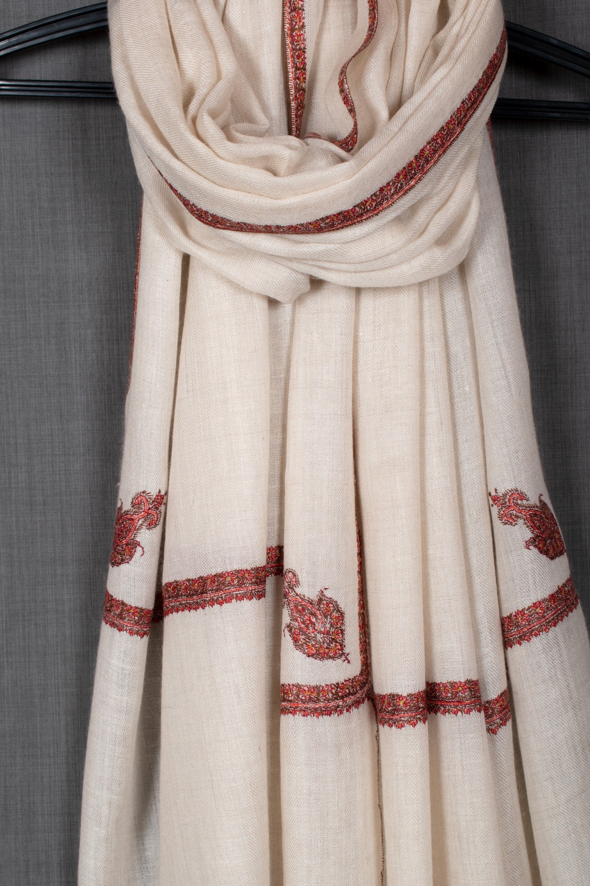 Châle brodé Sabeera pour la fête des mères, enveloppement pur pashmina, très doux, 40x80 »