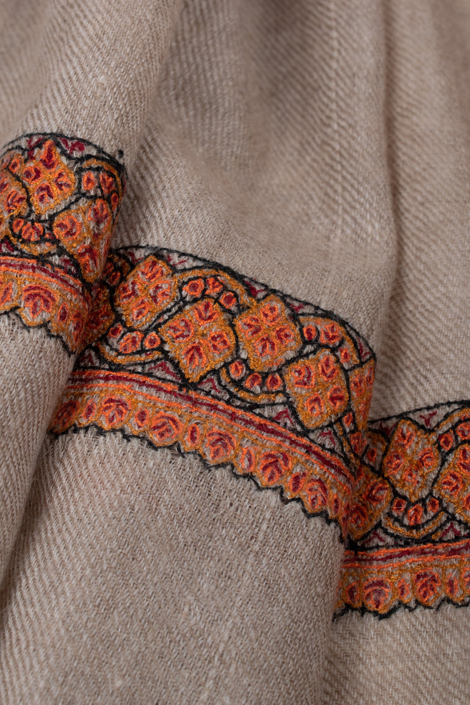 Châles en cachemire naturel biologique, couleurs originales, foulards non teints, Pashmina du Cachemire, cadeaux faits à la main, cadeaux de Noël, 40x80" - ISLA