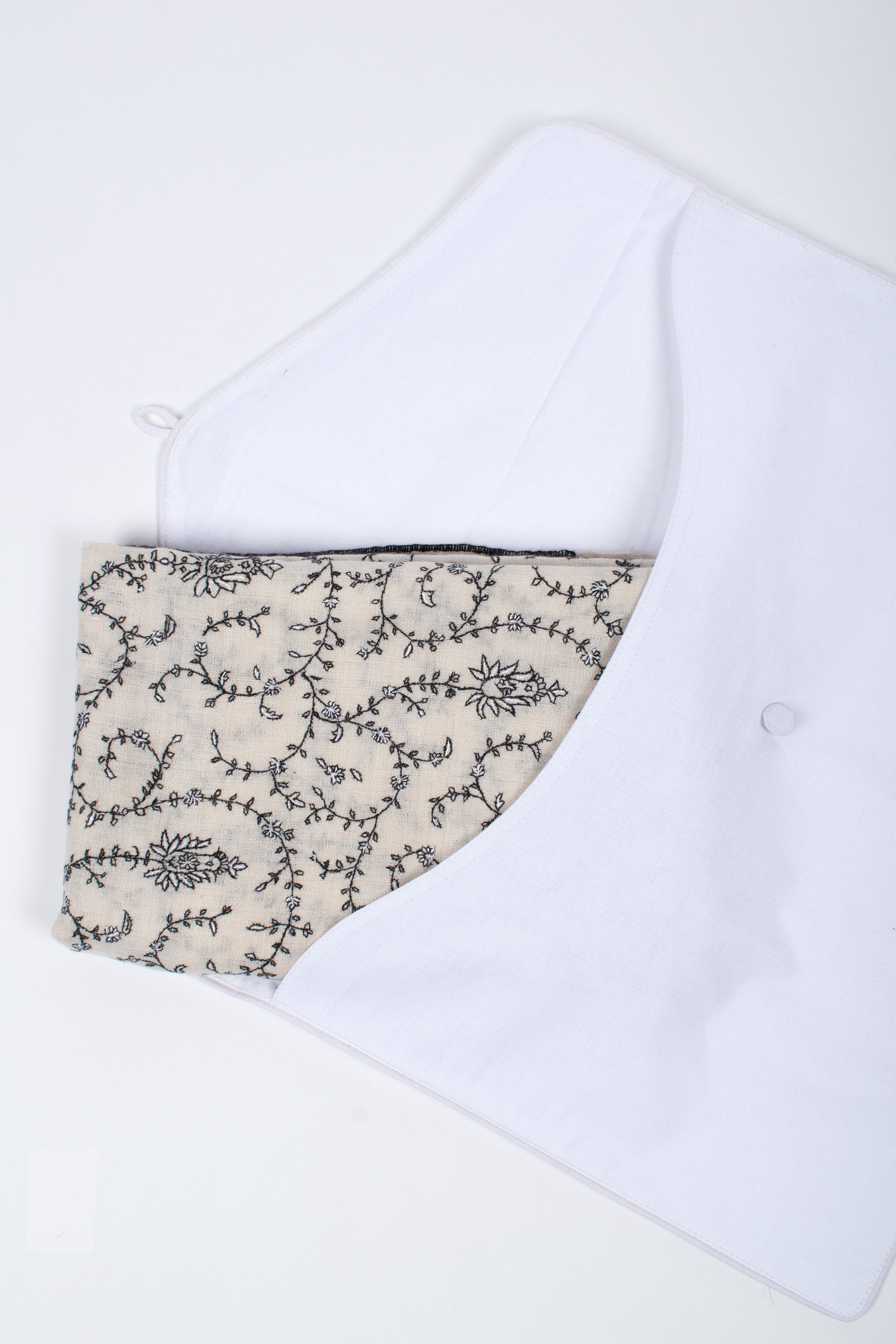 Écharpe Pashmina en cachemire biologique, châles en cachemire pur, foulards noirs et blancs, enveloppement ivoire, écharpe originale cachemirienne, 28x80 » - DAHLIA