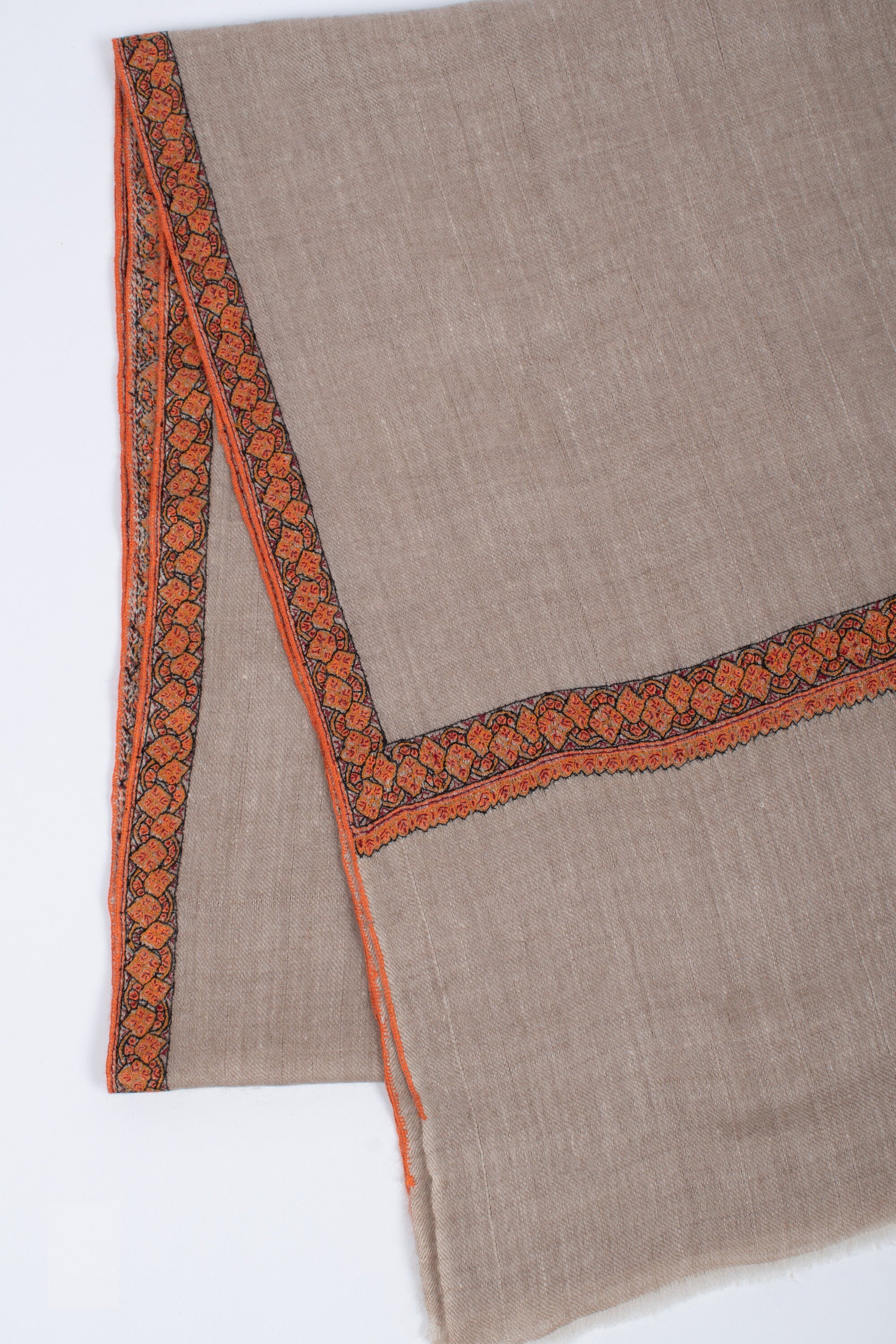 Châles en cachemire naturel biologique, couleurs originales, foulards non teints, Pashmina du Cachemire, cadeaux faits à la main, cadeaux de Noël, 40x80" - ISLA