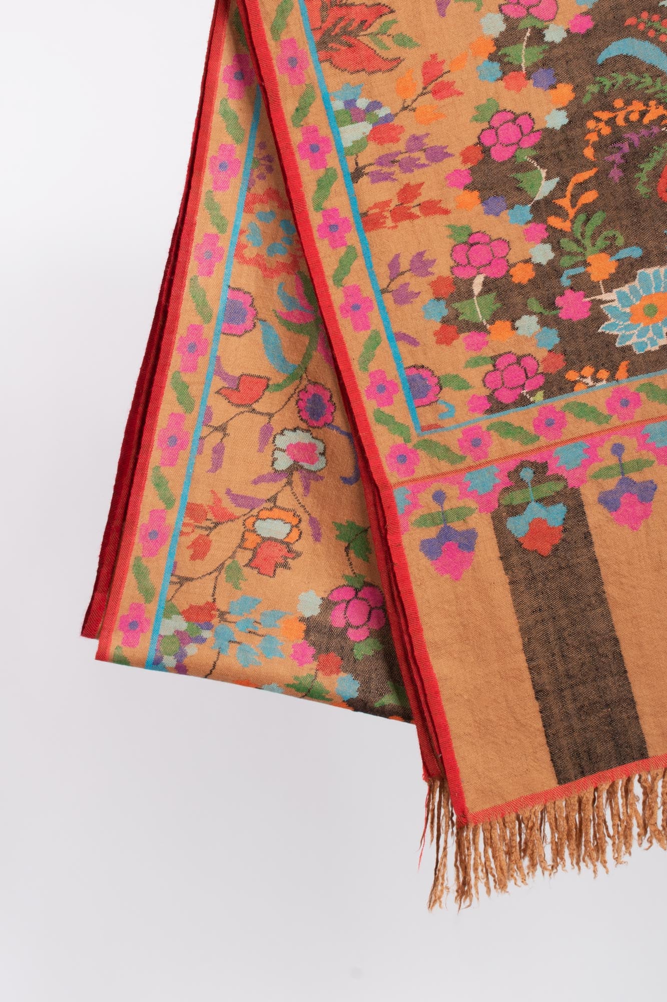 Scialch di carbonio e arancione Kani Pashmina - Sandhurst