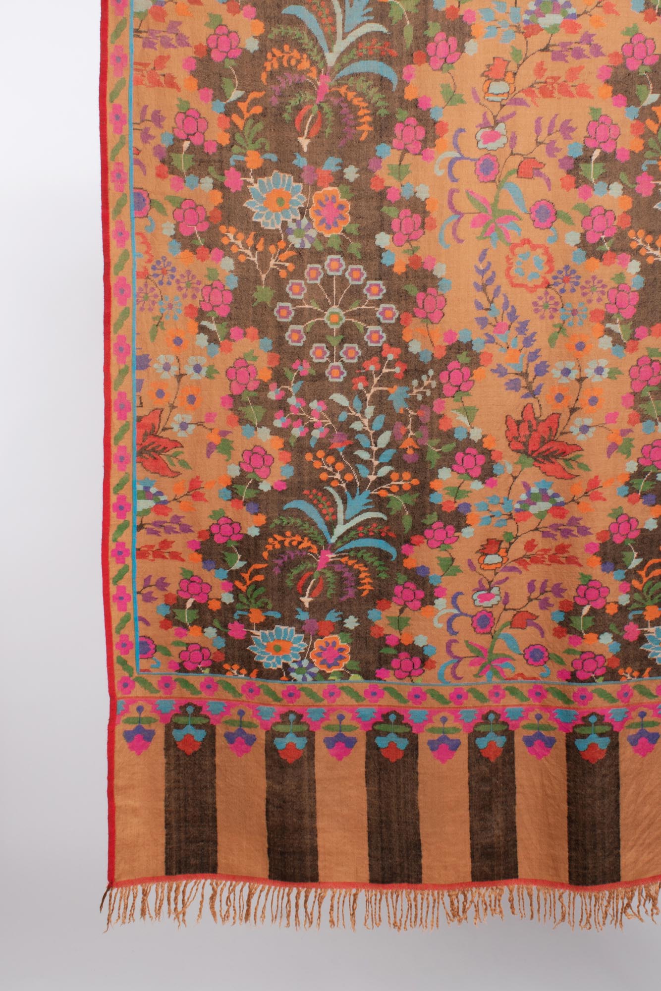 Scialch di carbonio e arancione Kani Pashmina - Sandhurst