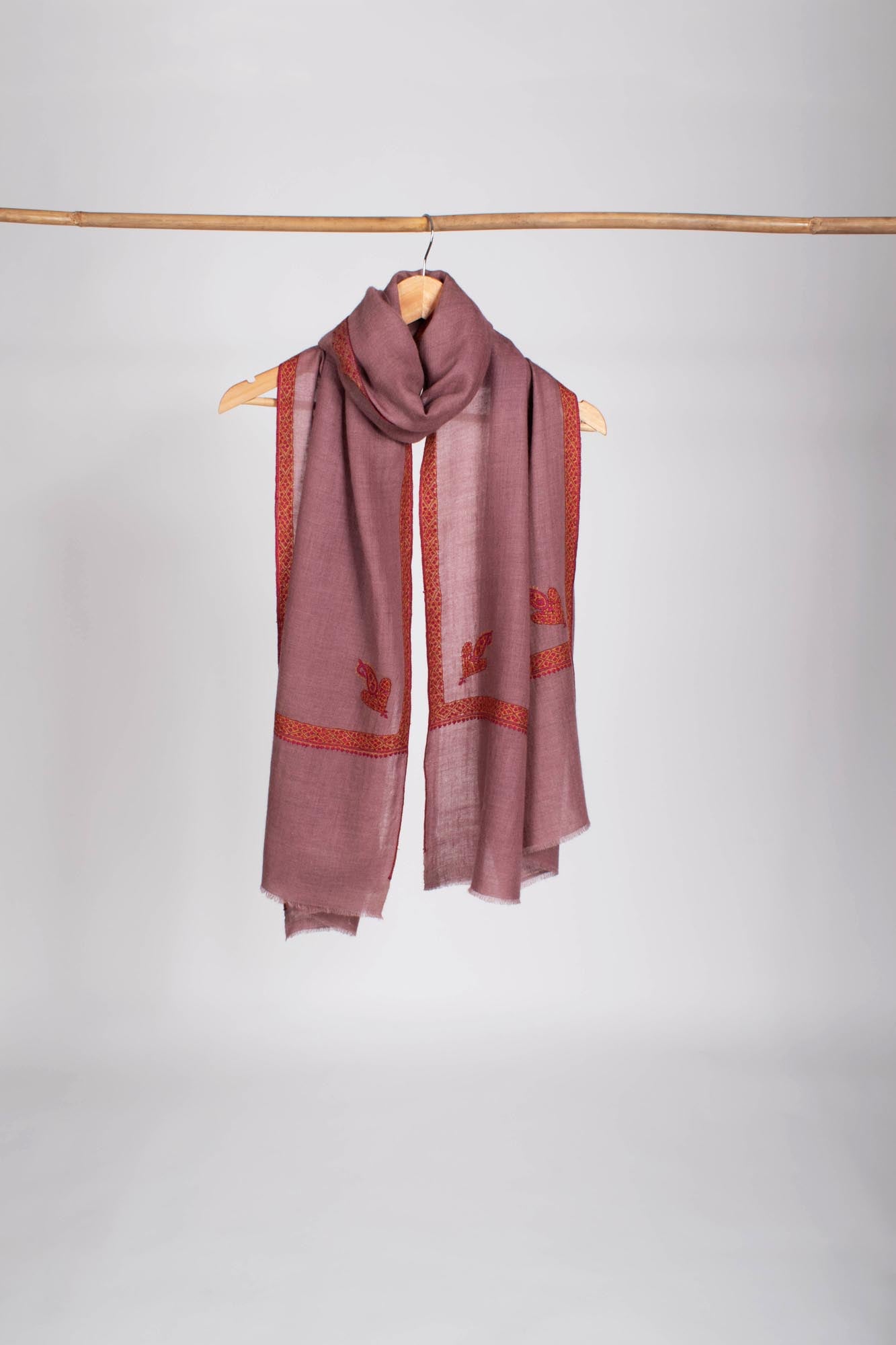 Sciarpa in cashmere super morbida tonalità malva - OROVILLE
