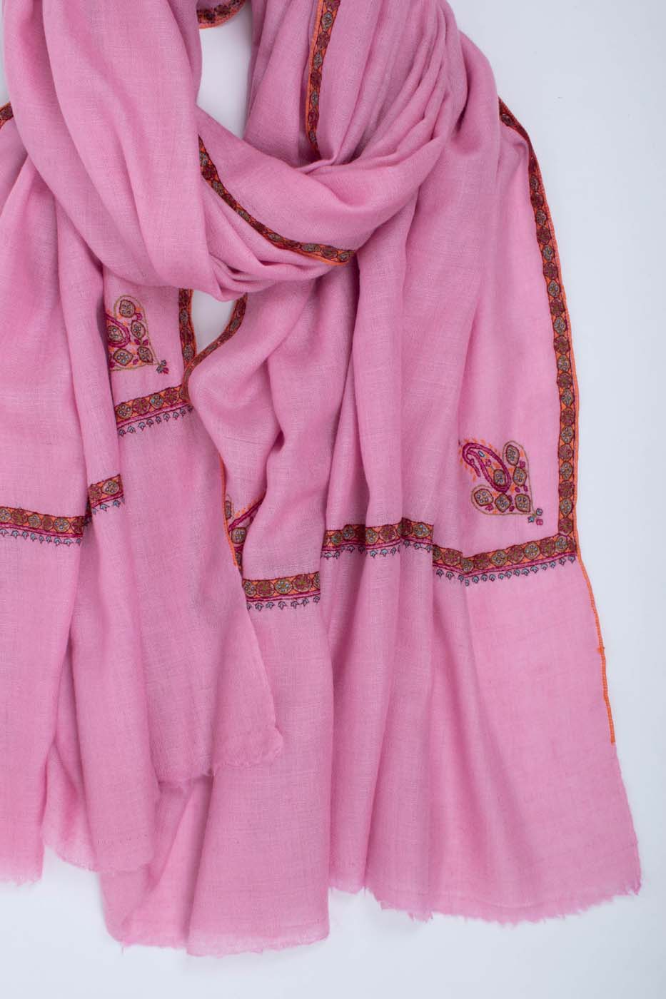 SHAUR DE PASHMIGE CACHIRIR ARTISTIQUE PINK - SAMOS