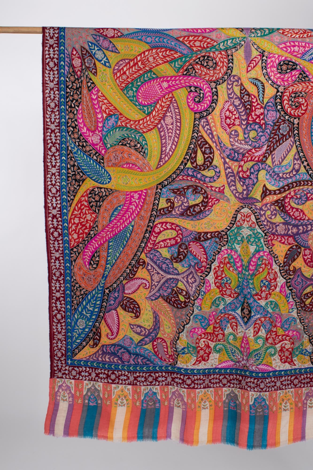 Châle Pur Pashmina Kalamkari - Sunder