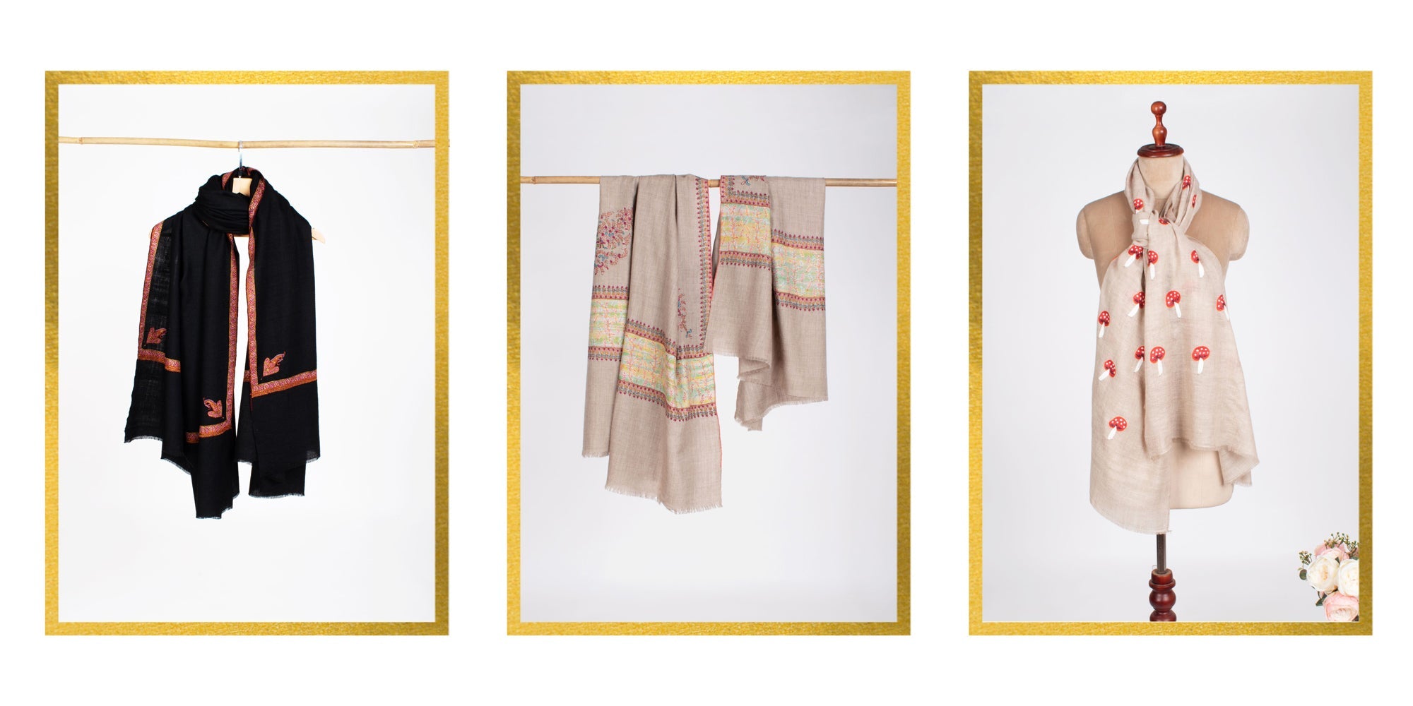 What are the different types of Pashmina Shawls are there?