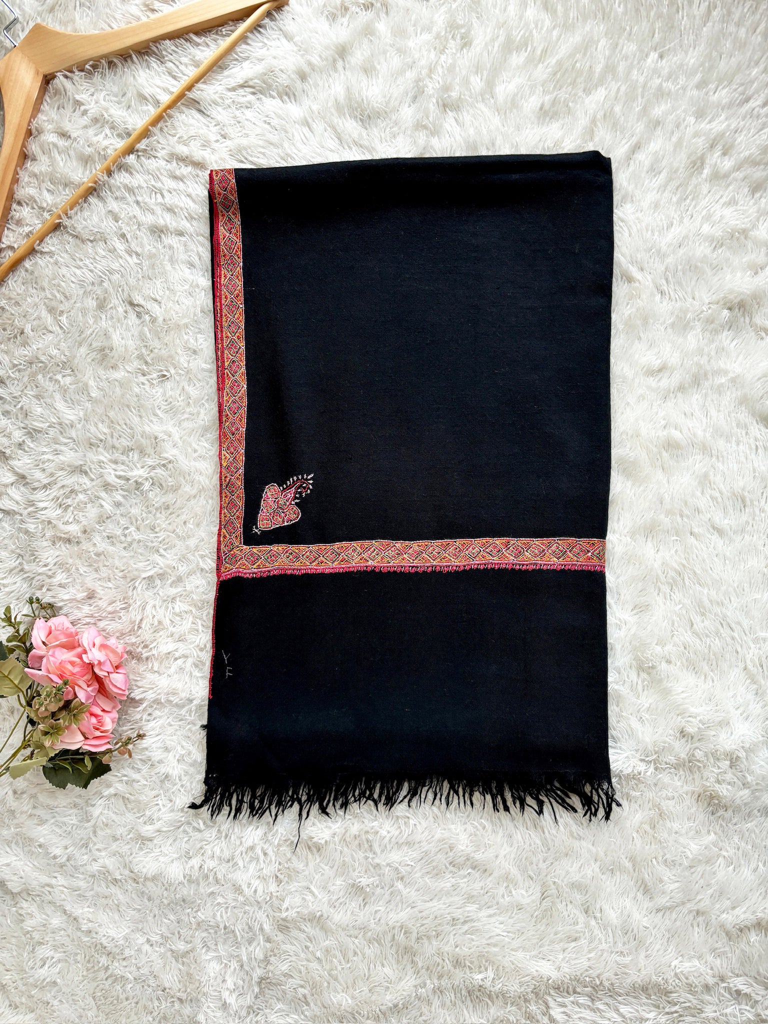 Black Pashmina Wrap | Black Cashmere Shawl