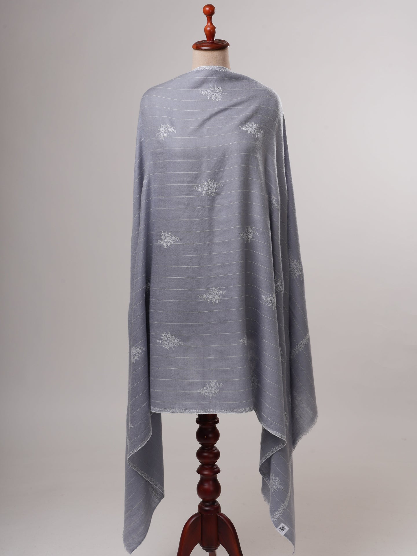 Hand Embroidered Shahkaar Baby Soft  Pashmina Shawl – Luxurious Kashmiri Wrap Shahkaar