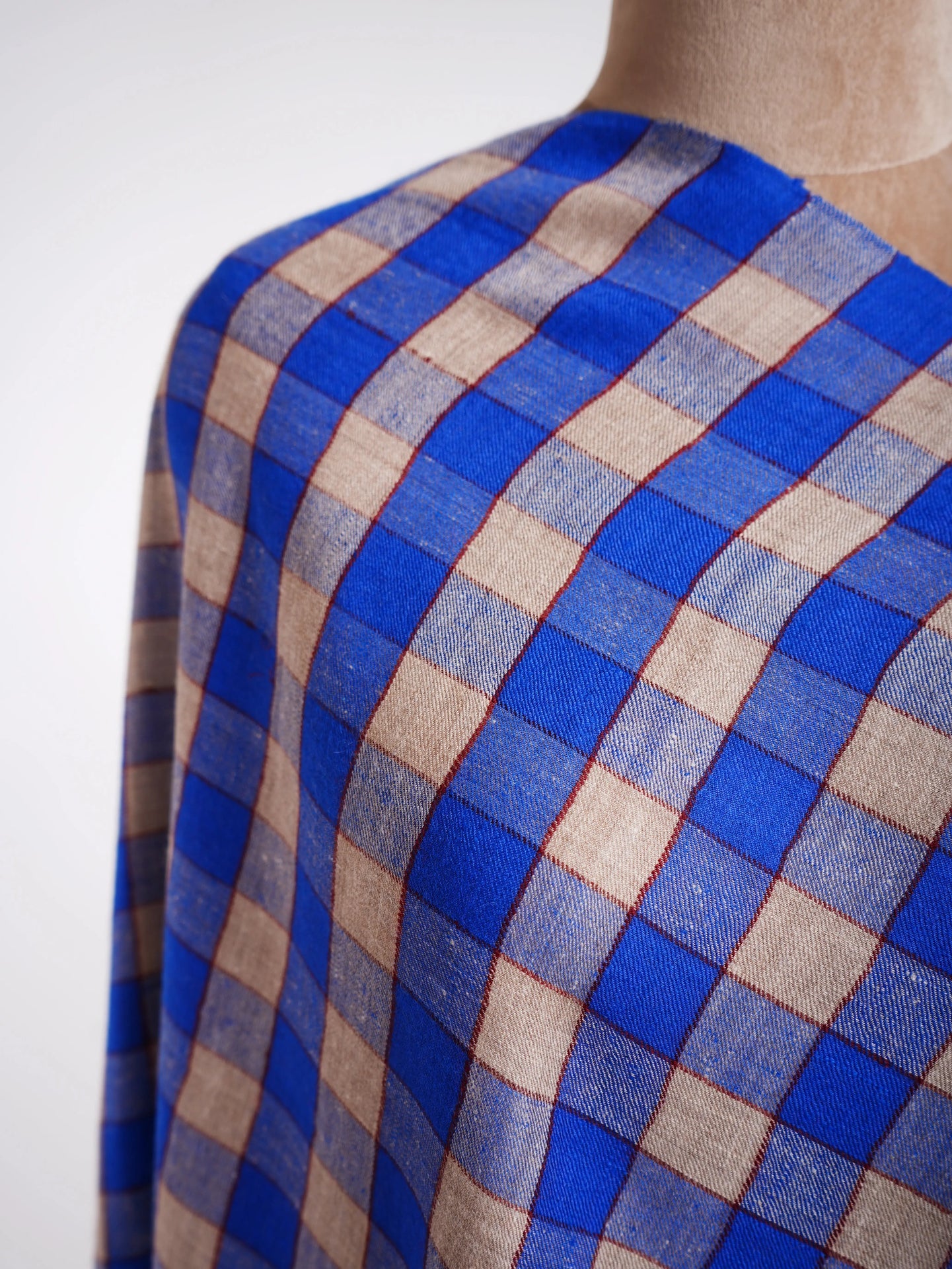 Contemporary Blue Pashmina Wrap Shahkaar