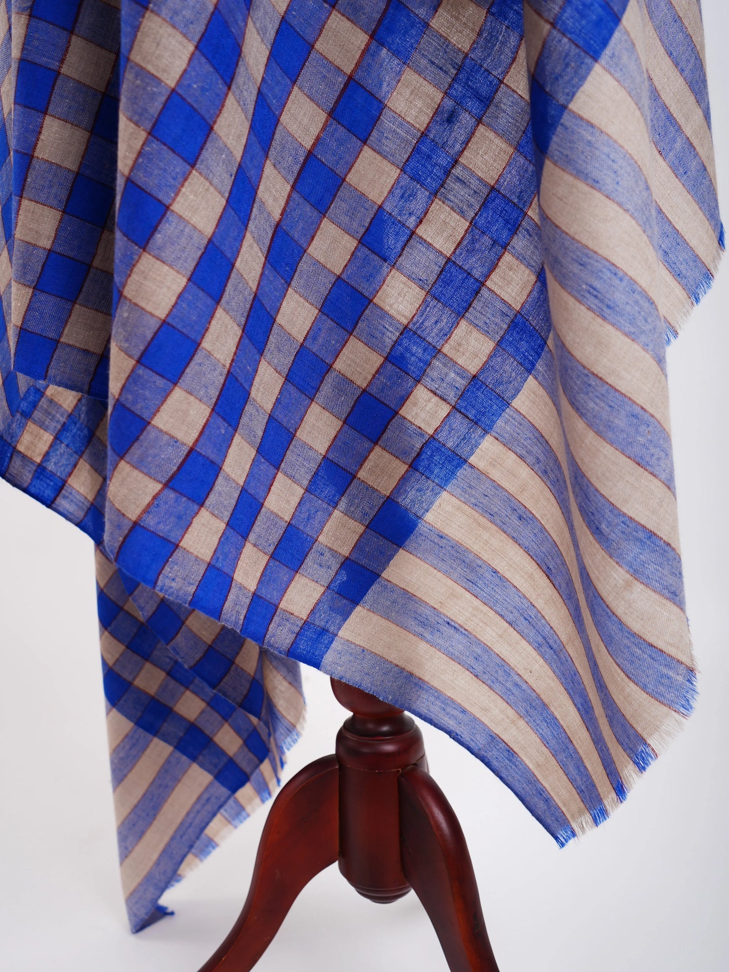 Contemporary Blue Pashmina Wrap Shahkaar