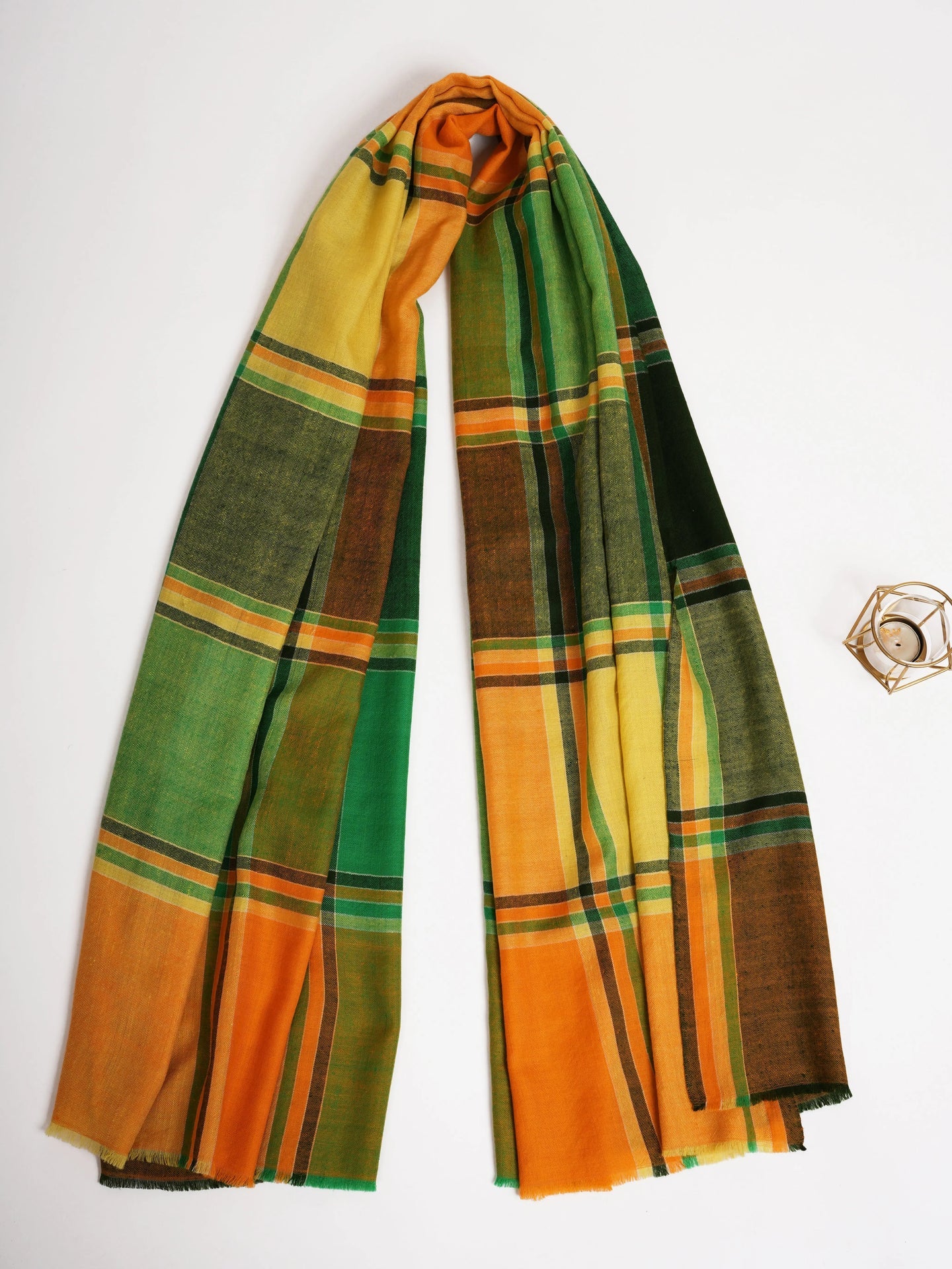 Contemporary Handwoven Original Pashmina Shawl Shahkaar