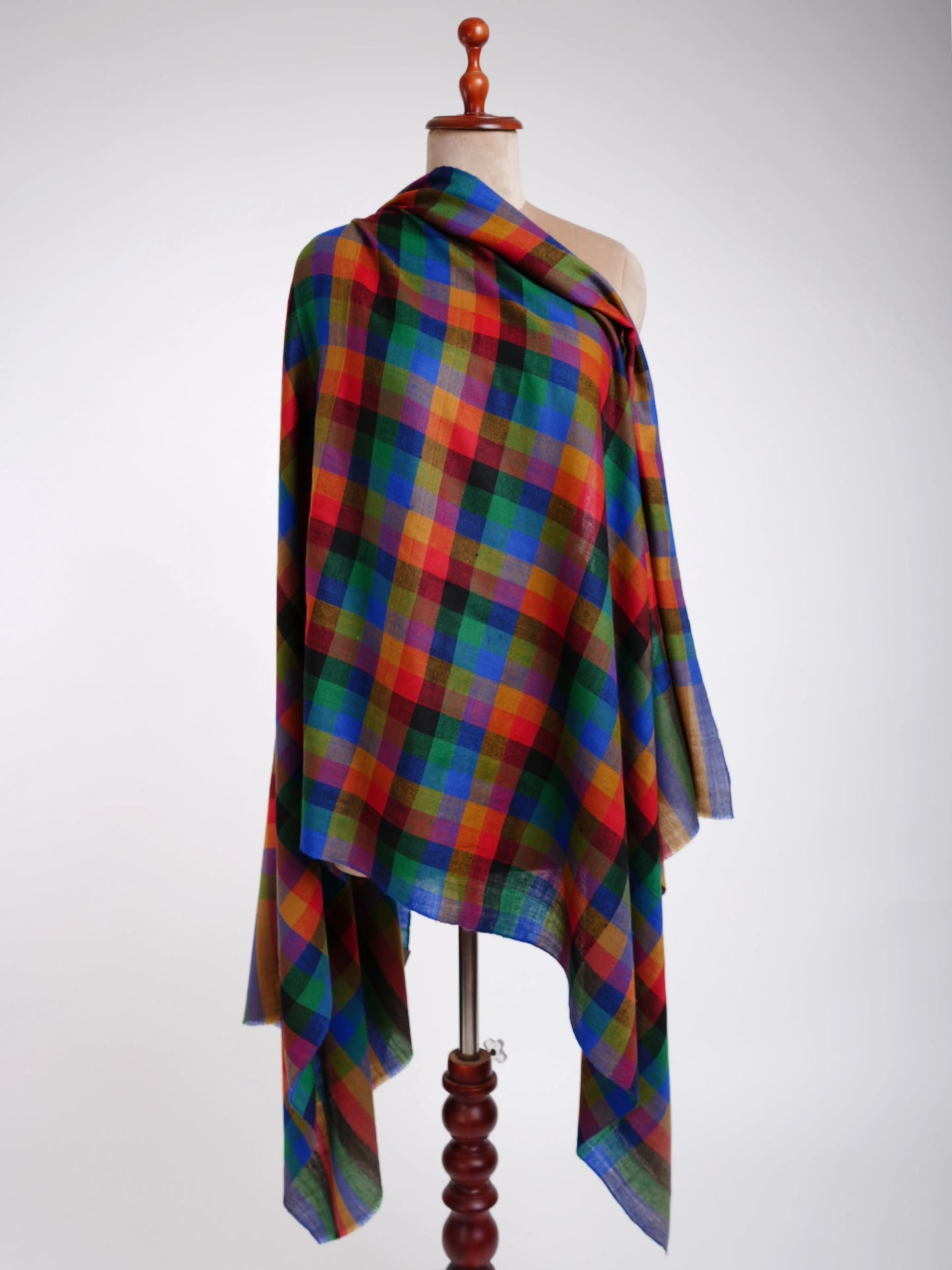 Contemporary Multicolor Pashmina Shawl Shahkaar
