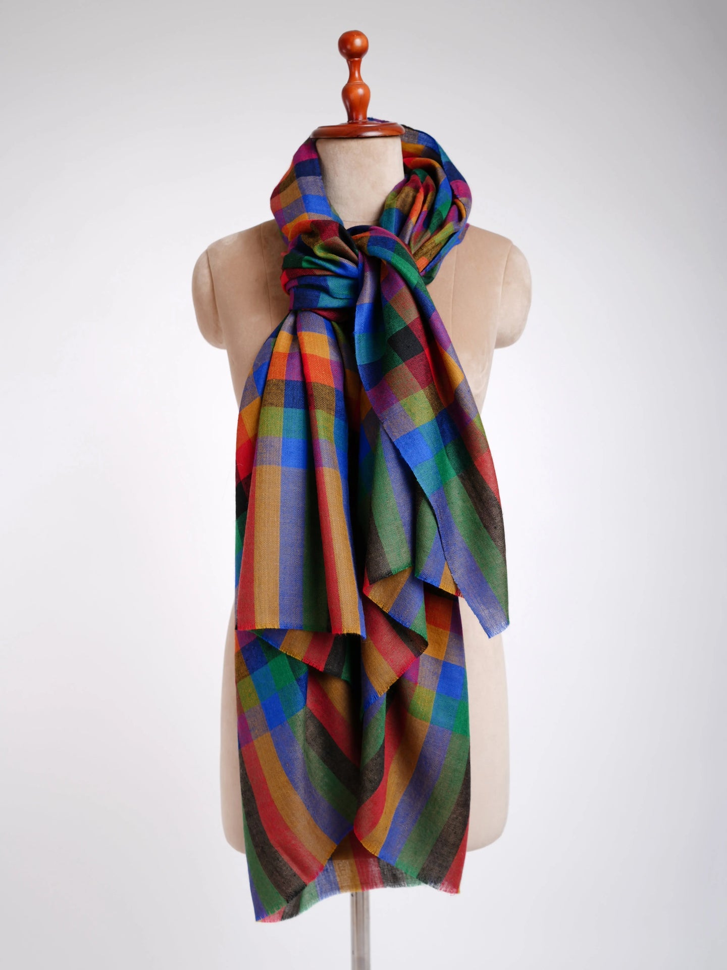 Contemporary Multicolor Pashmina Shawl Shahkaar