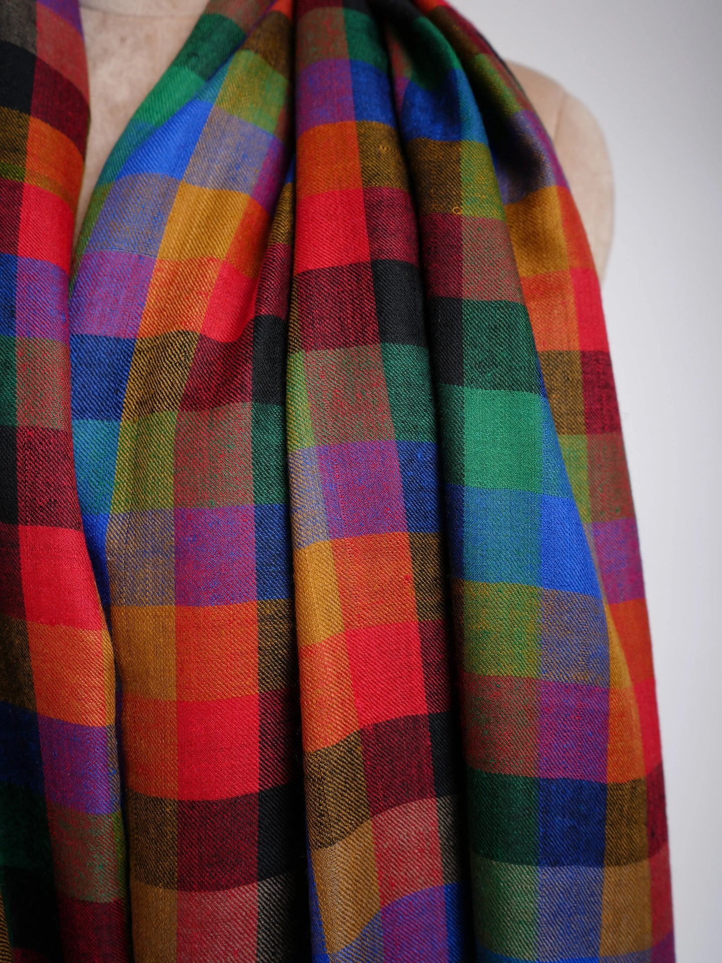 Contemporary Multicolor Pashmina Shawl Shahkaar