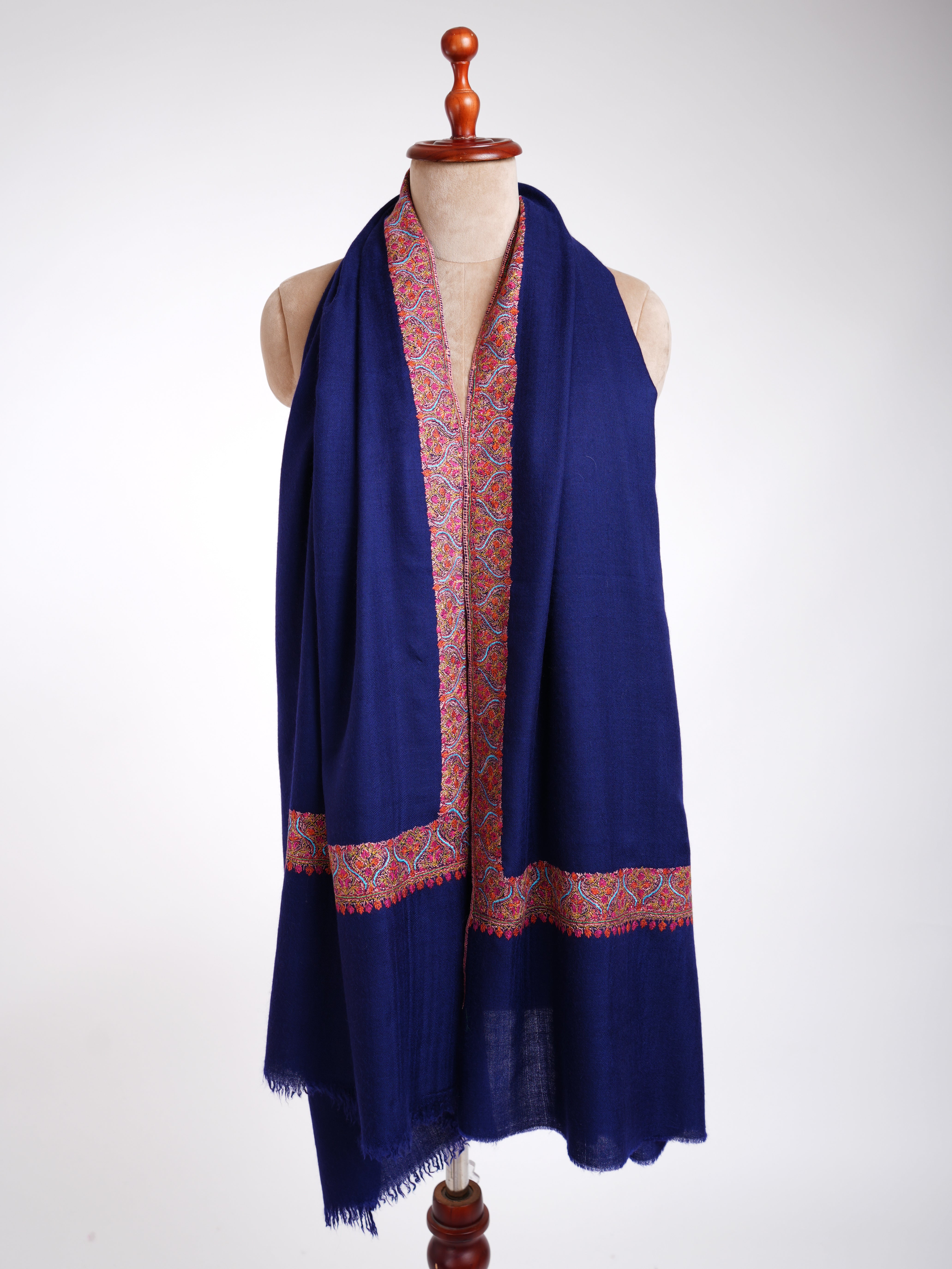 Dark Blue Pure Pashmina Collection Shawls