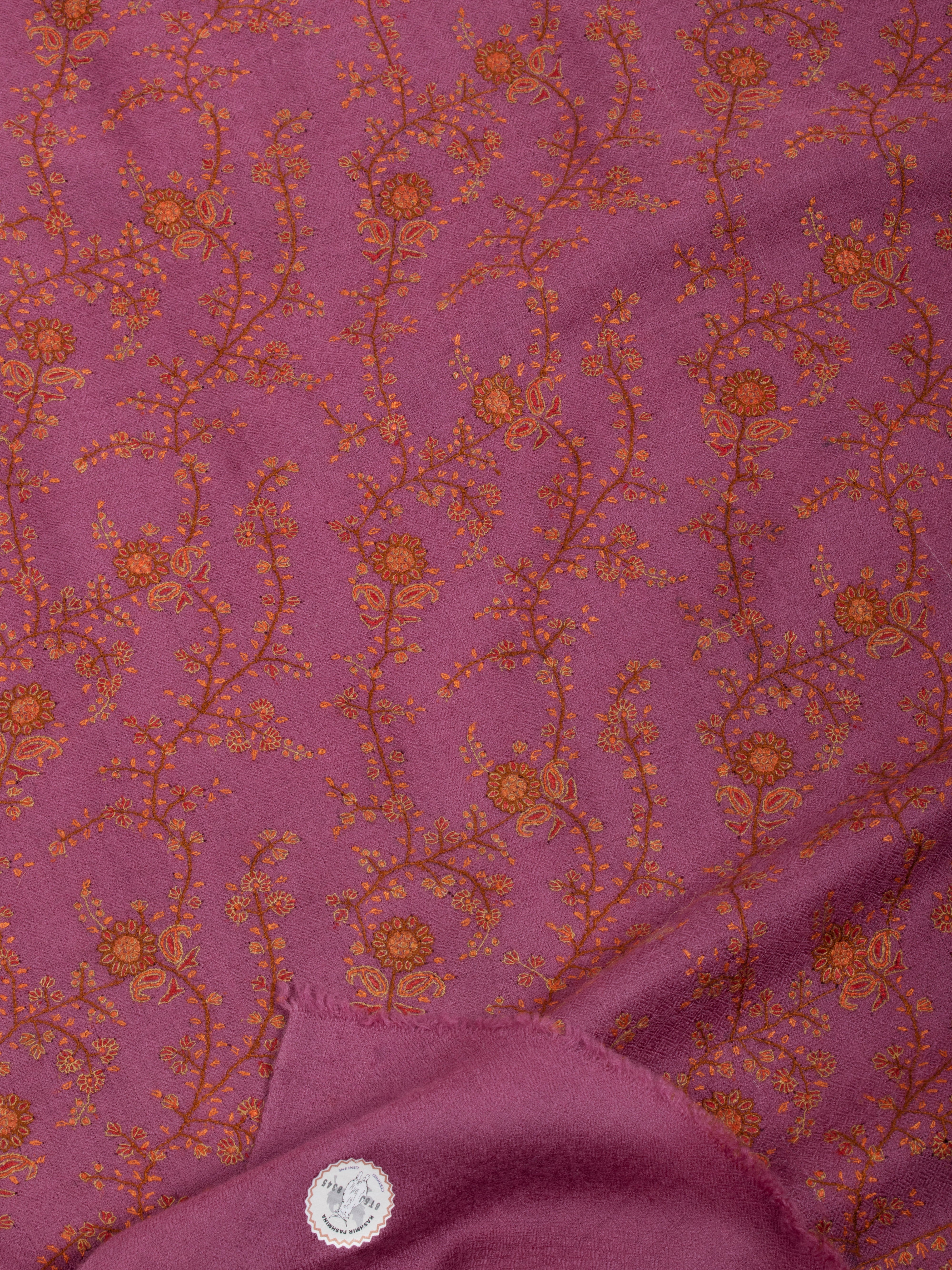 Châle Pashmina glamour filé à la main en or rose