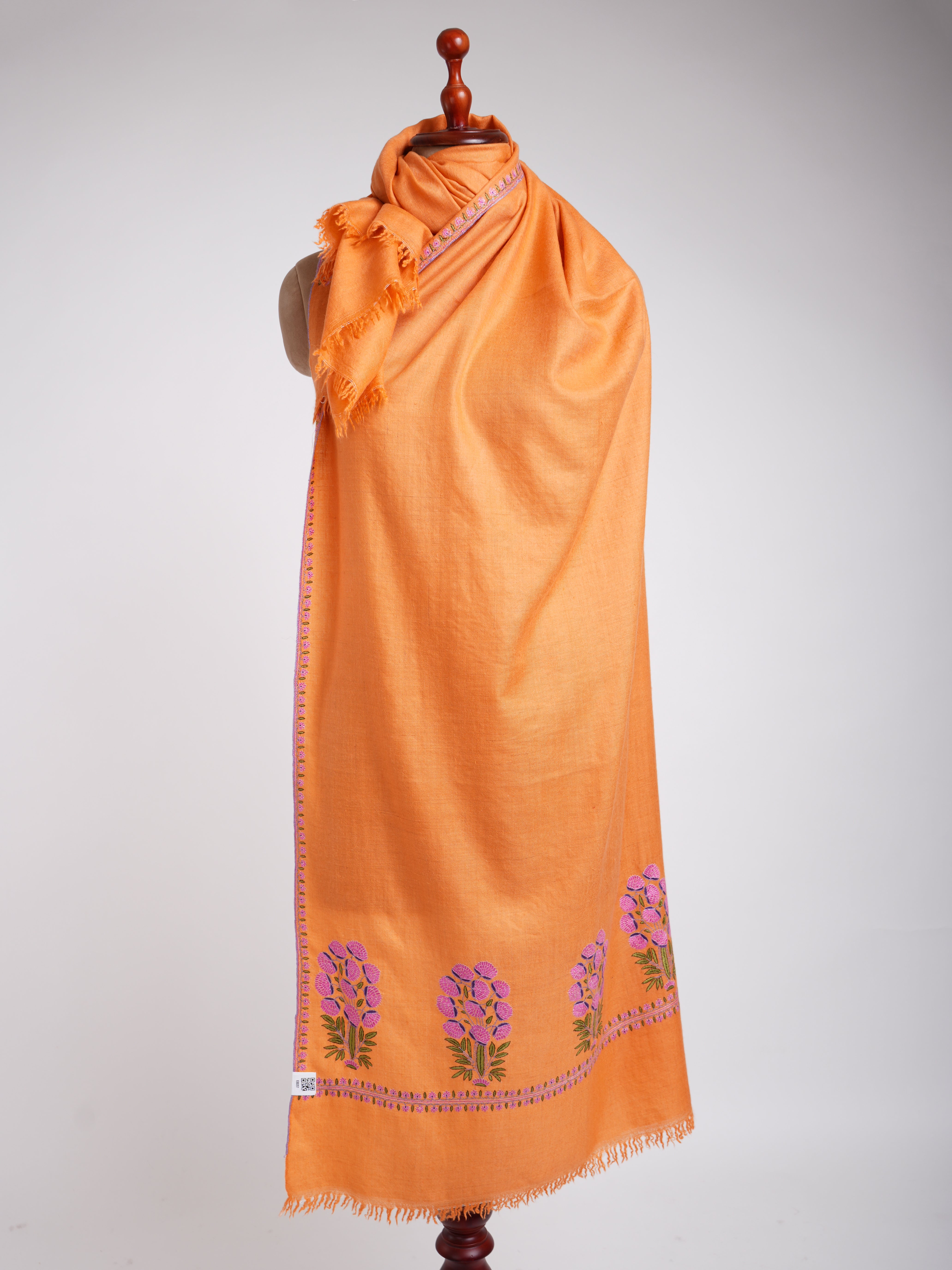 Châle Pashmina véritable brodé