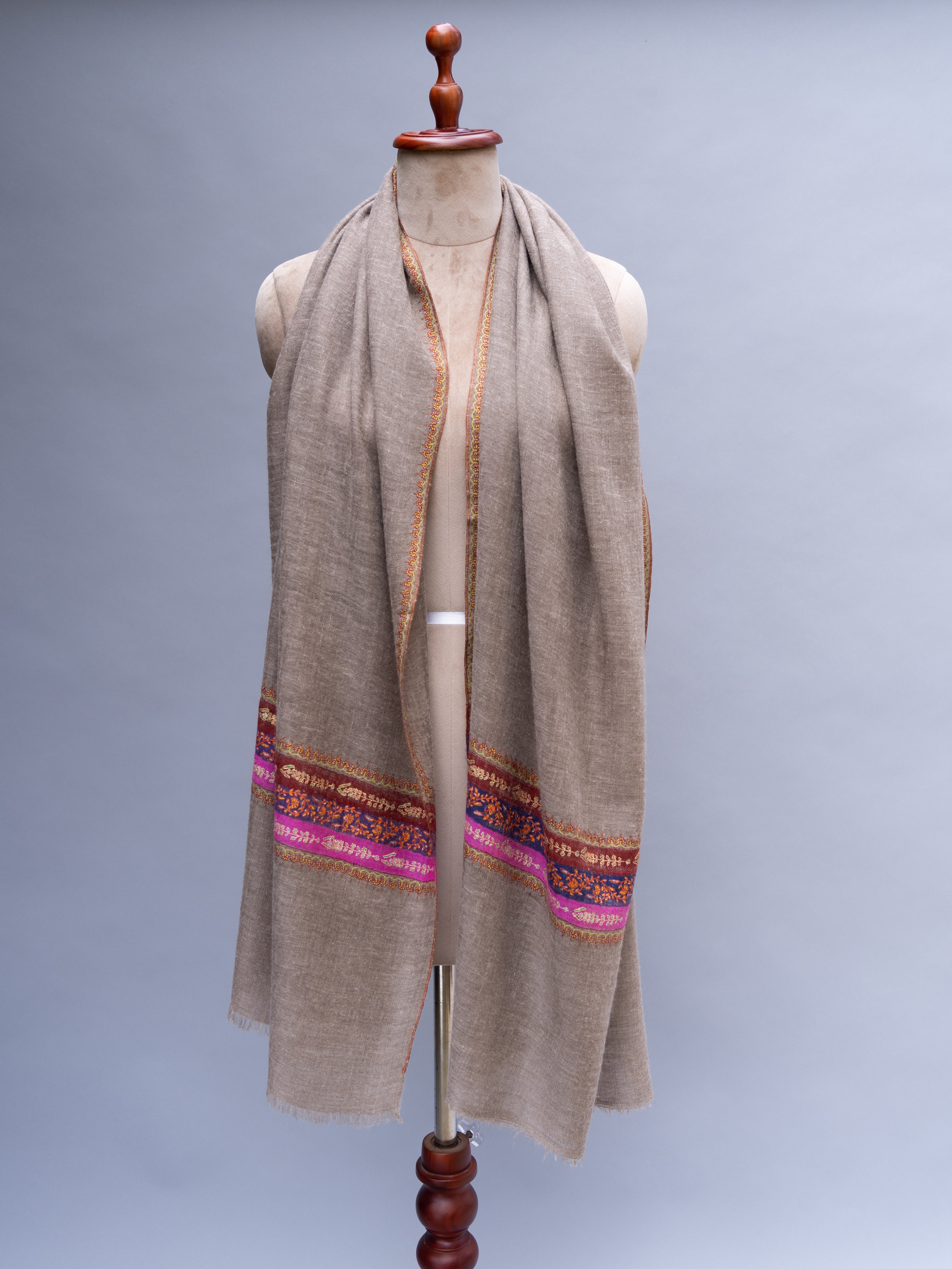 Toosh Color Indian Cashmere Scarf