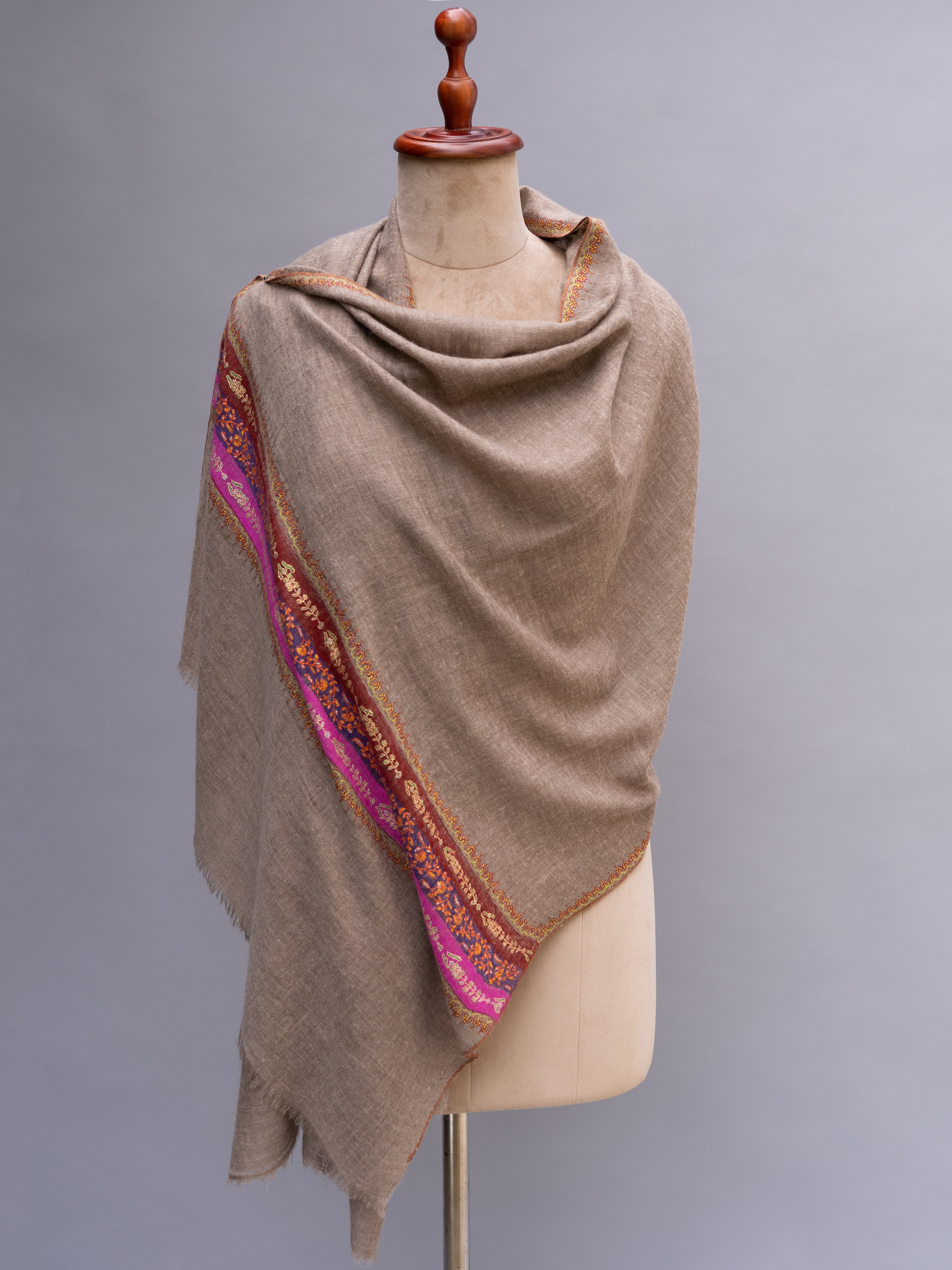 Toosh Color Indian Cashmere Scarf