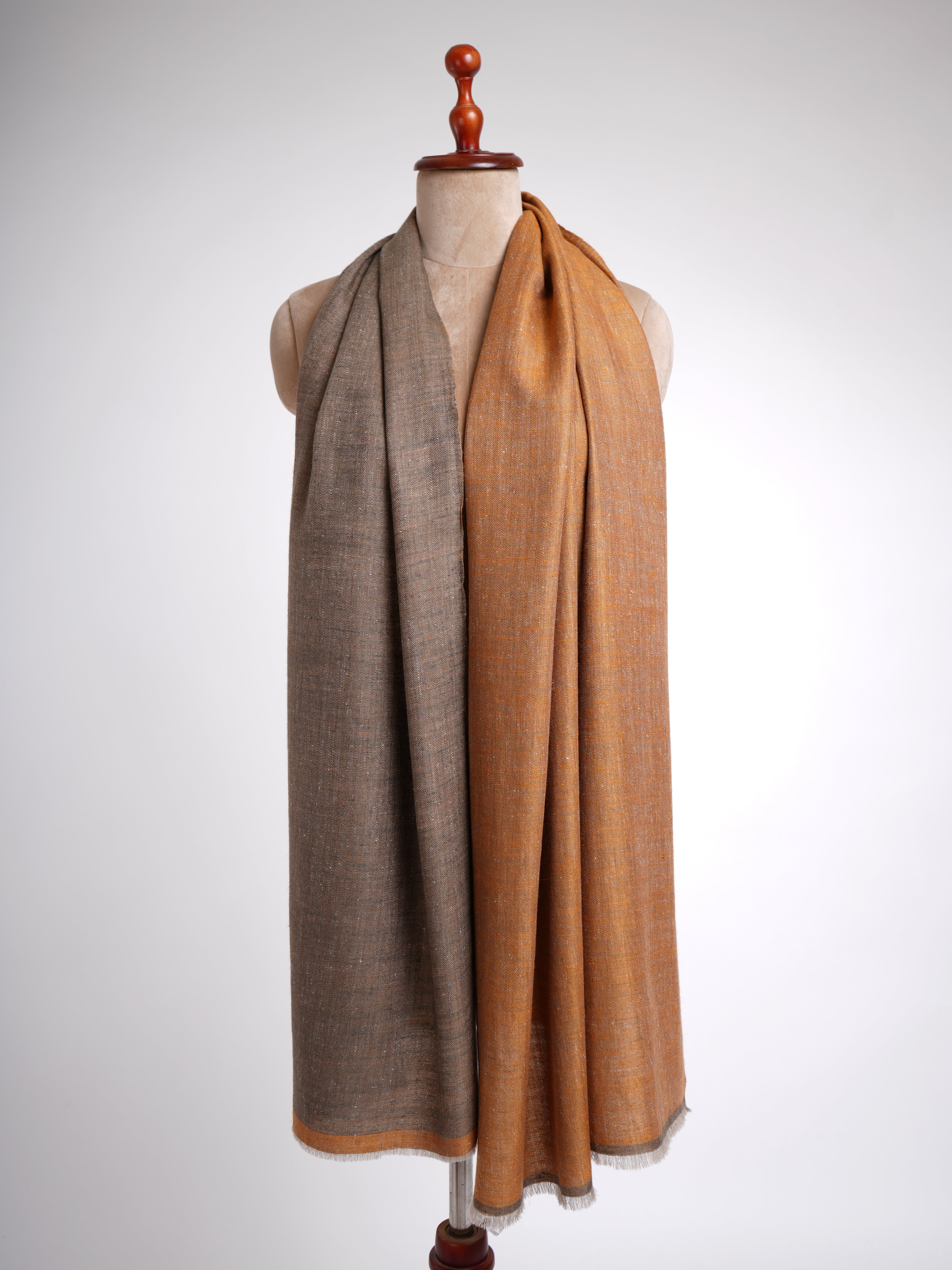 Dual Shade Handwoven Indian Cashmere