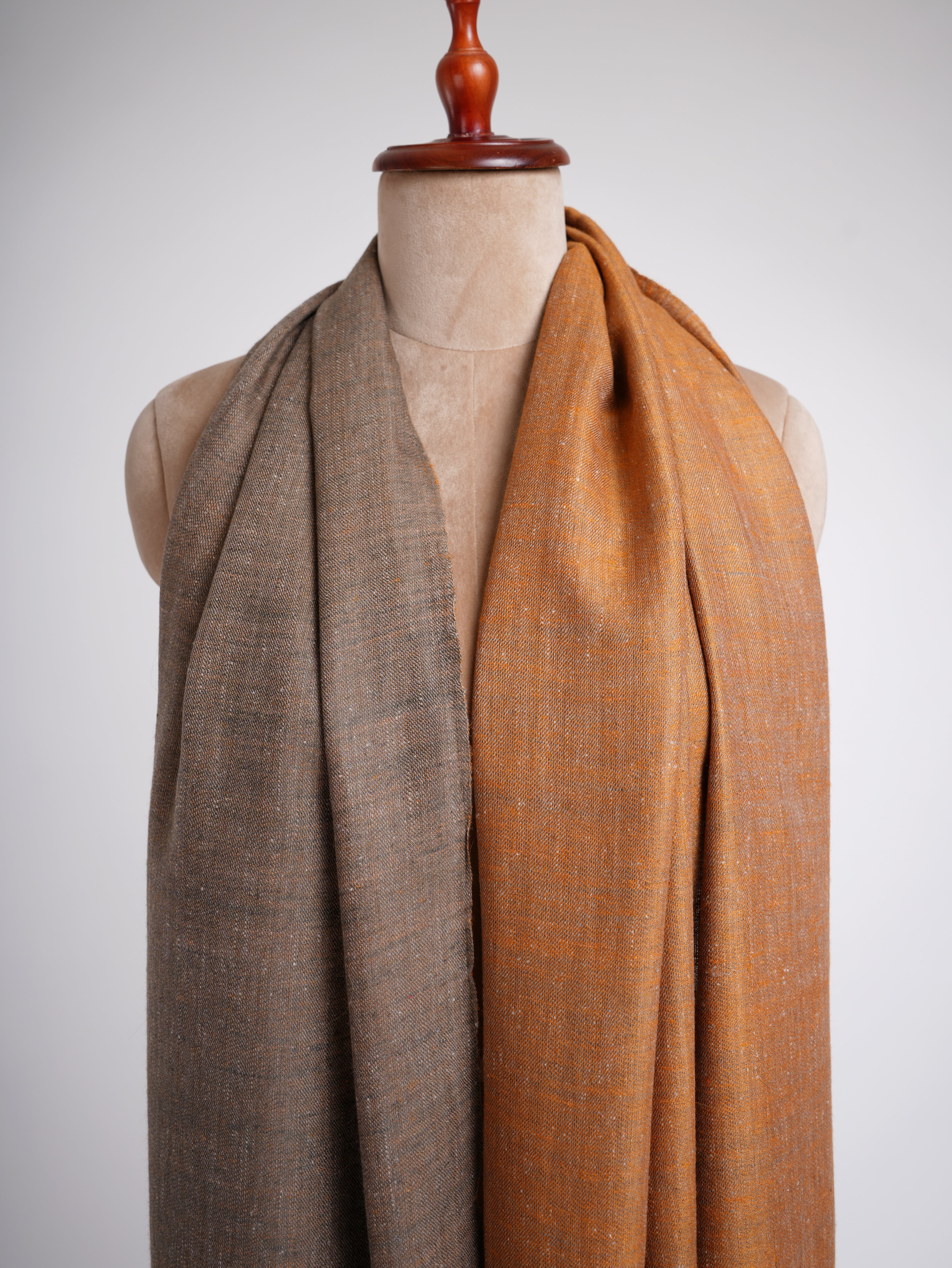 Dual Shade Handwoven Indian Cashmere