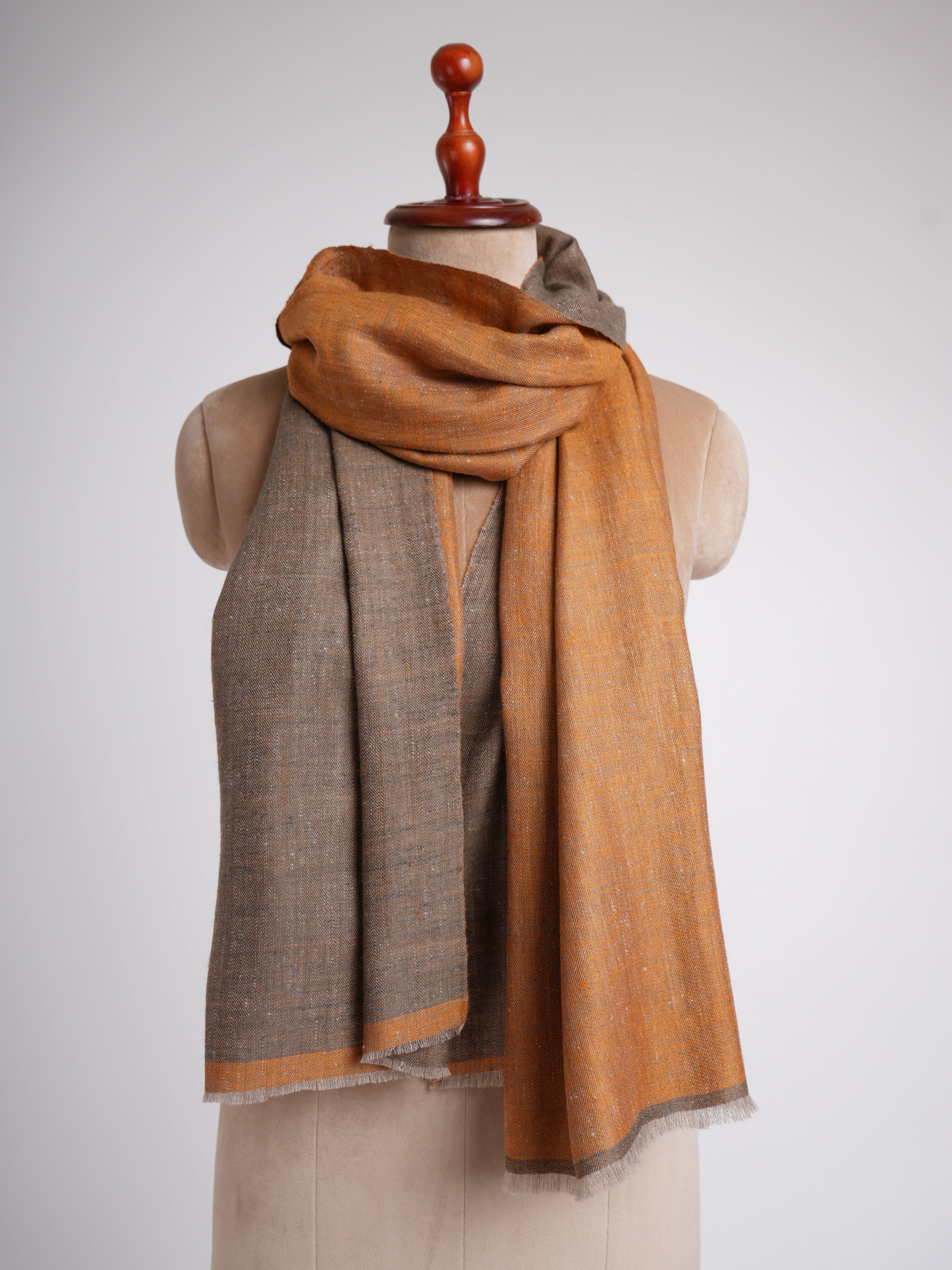 Dual Shade Handwoven Indian Cashmere