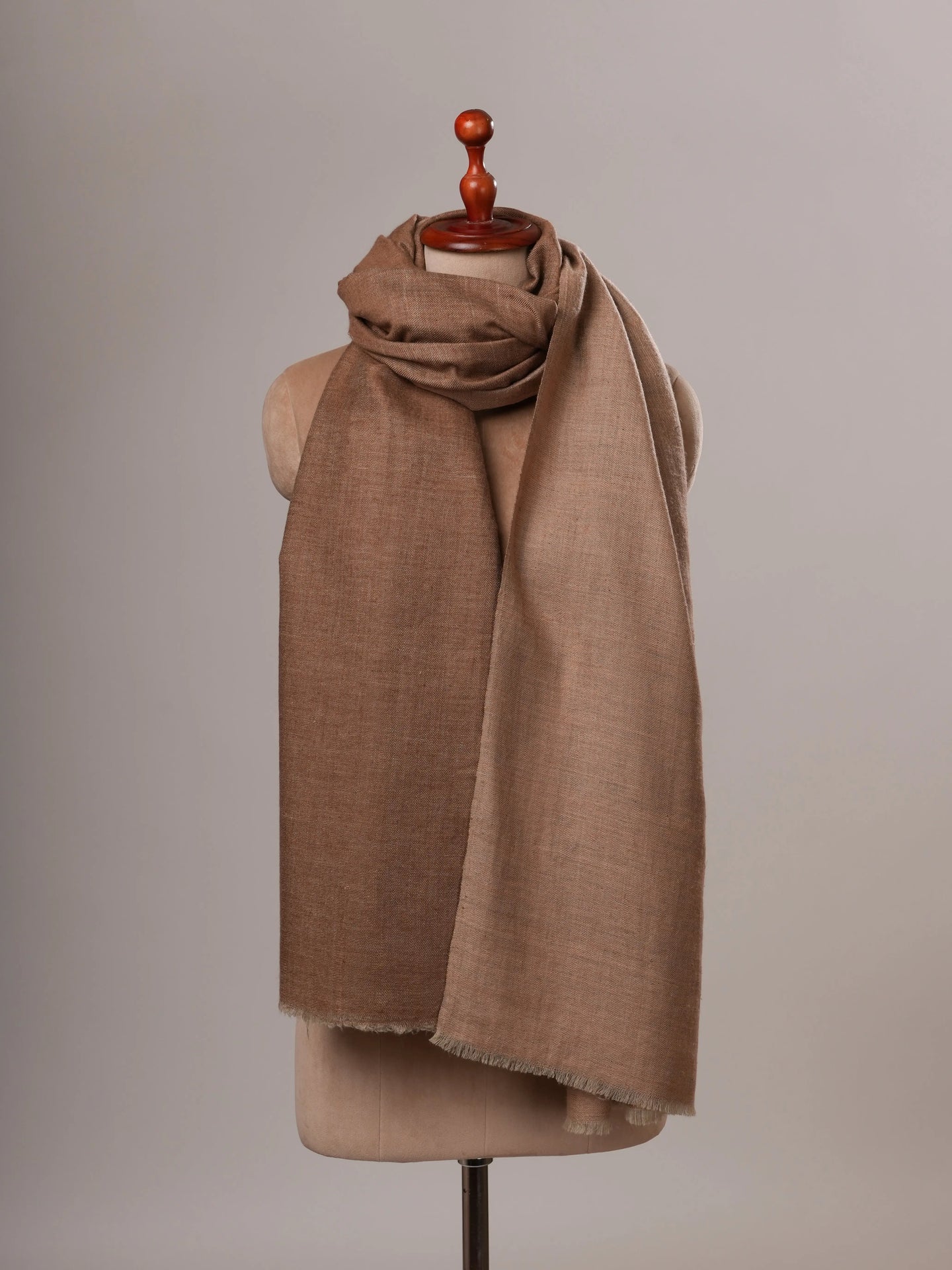 Dual Tone Handspun Handwoven Pure Pashmina Shawl Shahkaar