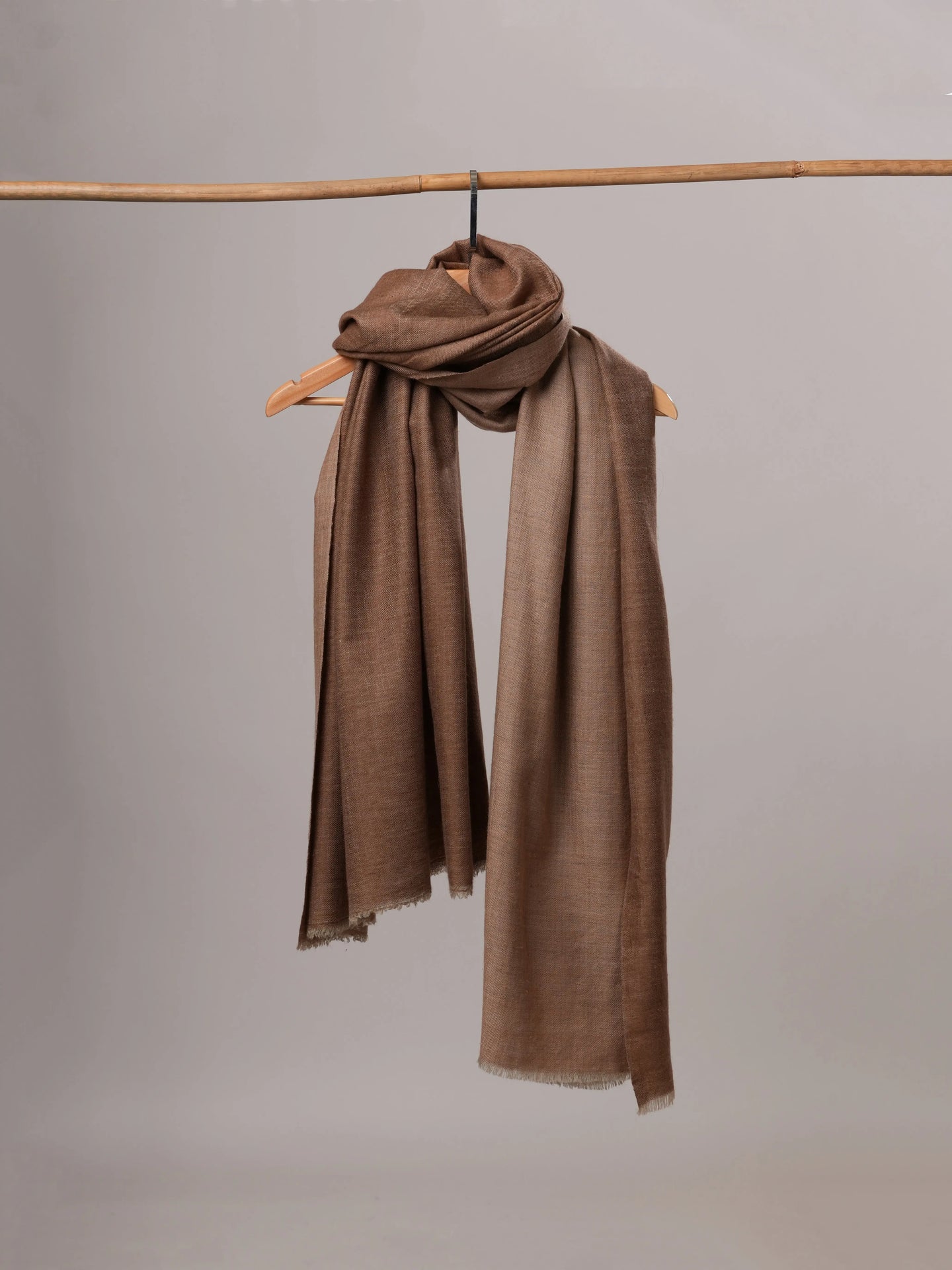 Dual Tone Handspun Handwoven Pure Pashmina Shawl Shahkaar